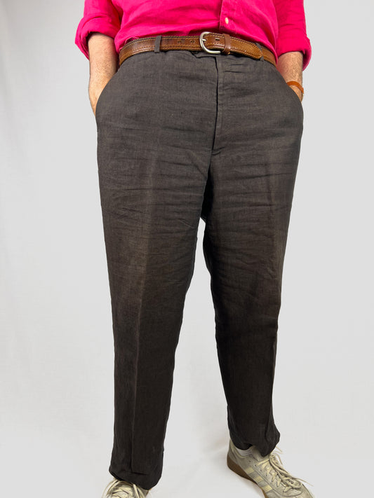 Pantaloni in Puro Lino anni '80