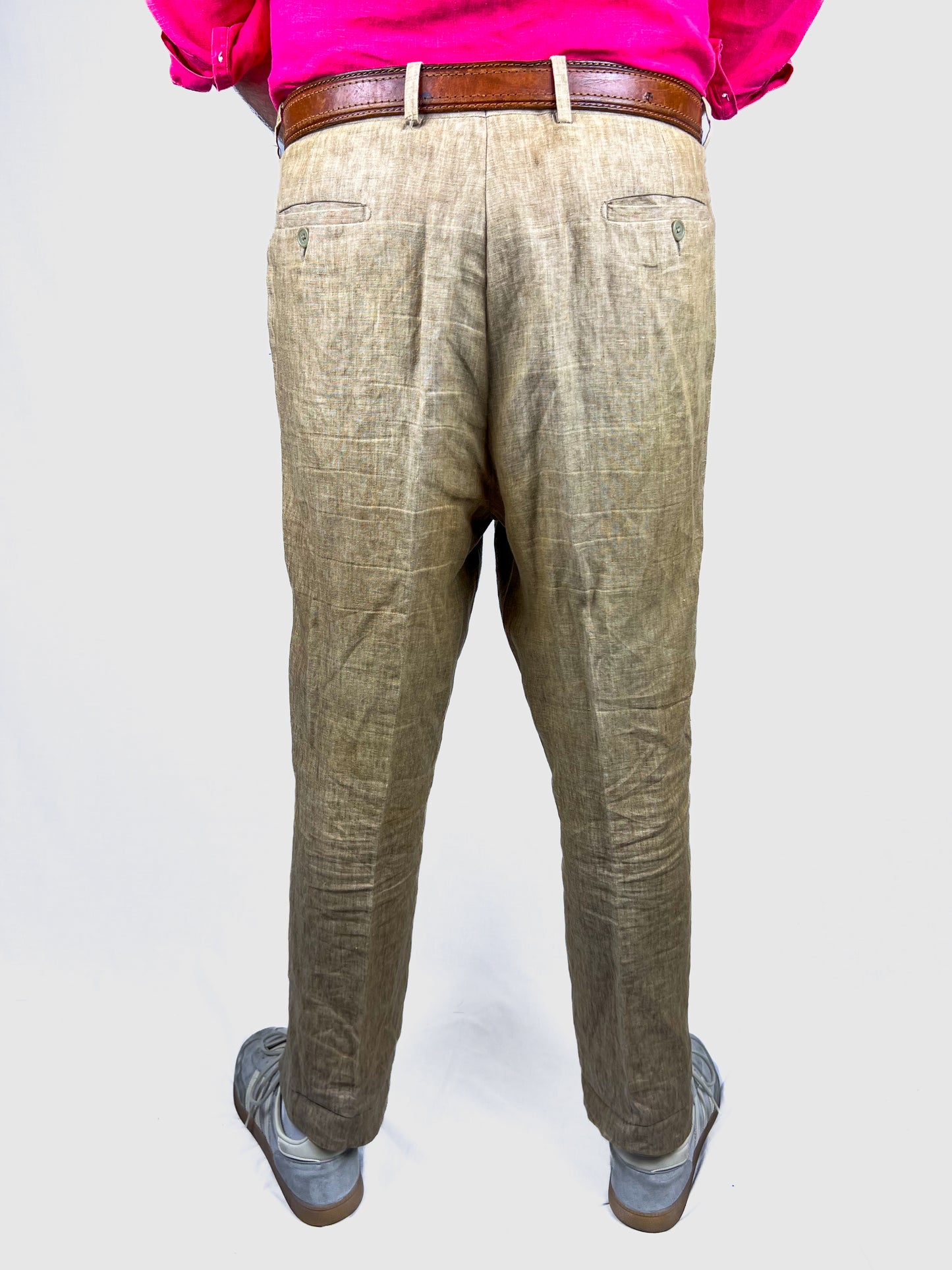 Pantaloni in Puro Lino Massimo Sartoria