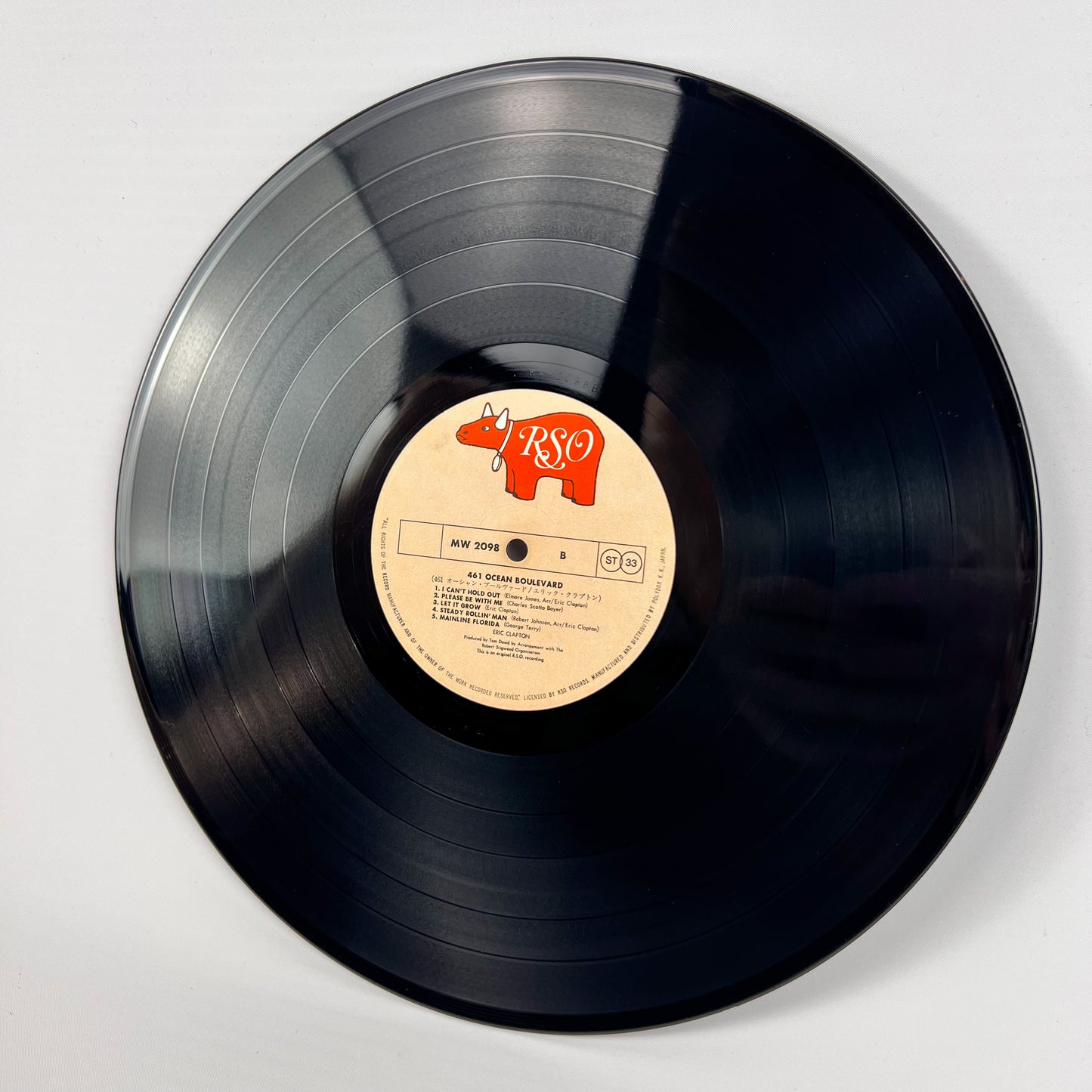 Eric Clapton – 461 Ocean Boulevard – 1ª Edizione Giapponese MW 2098 1974