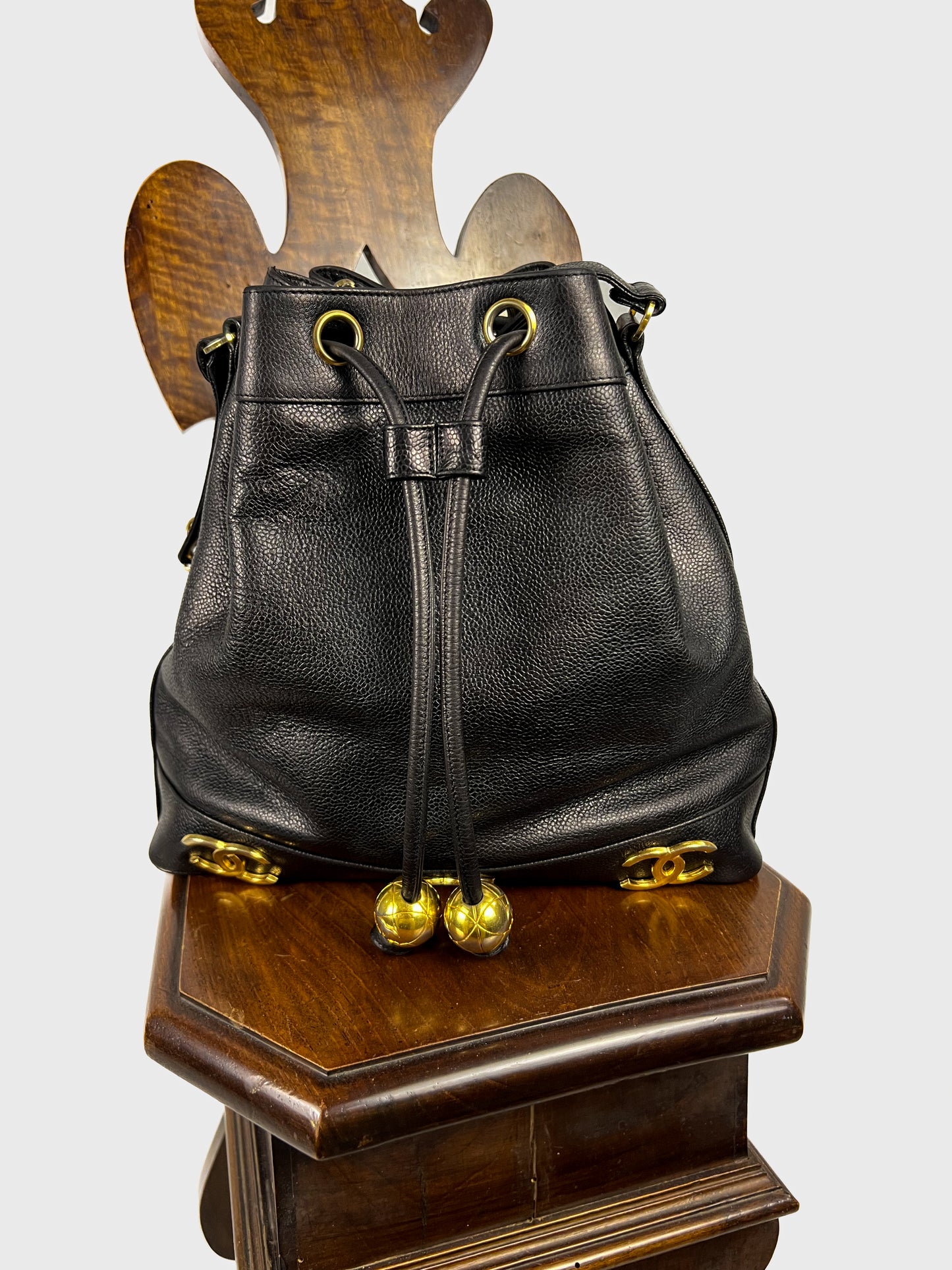 CHANEL 1992 Triple CC bucket bag