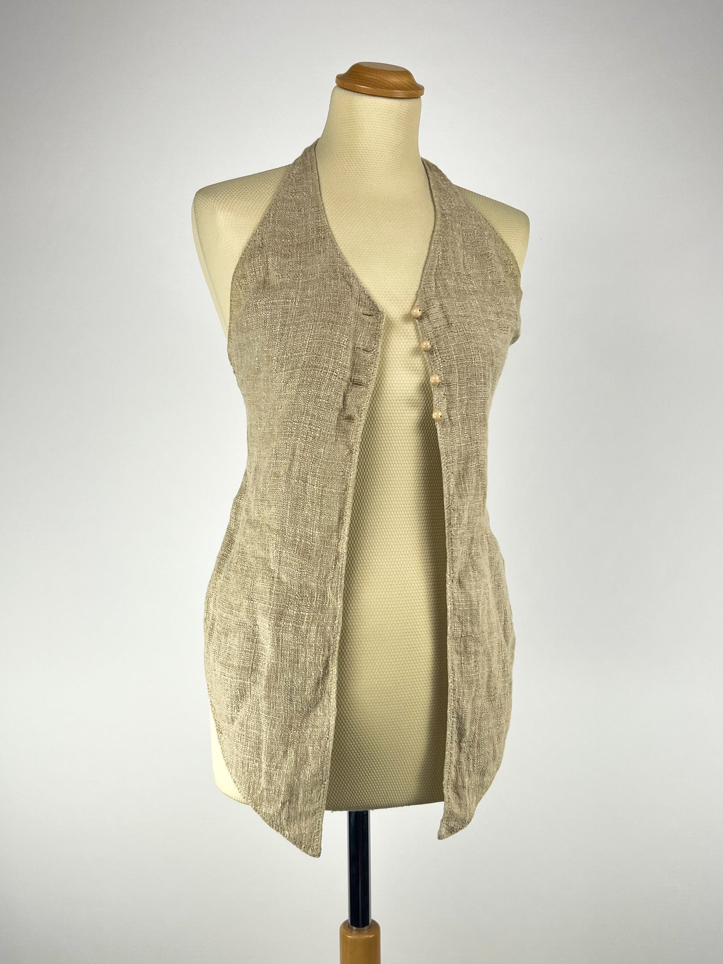 Gilet lungo La Perla in Puro Lino