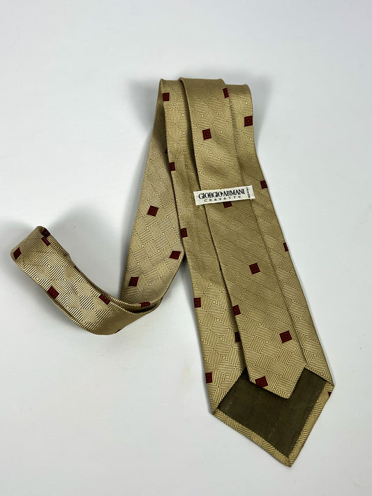 Cravatta vintage Giorgio Armani fantasia quadri