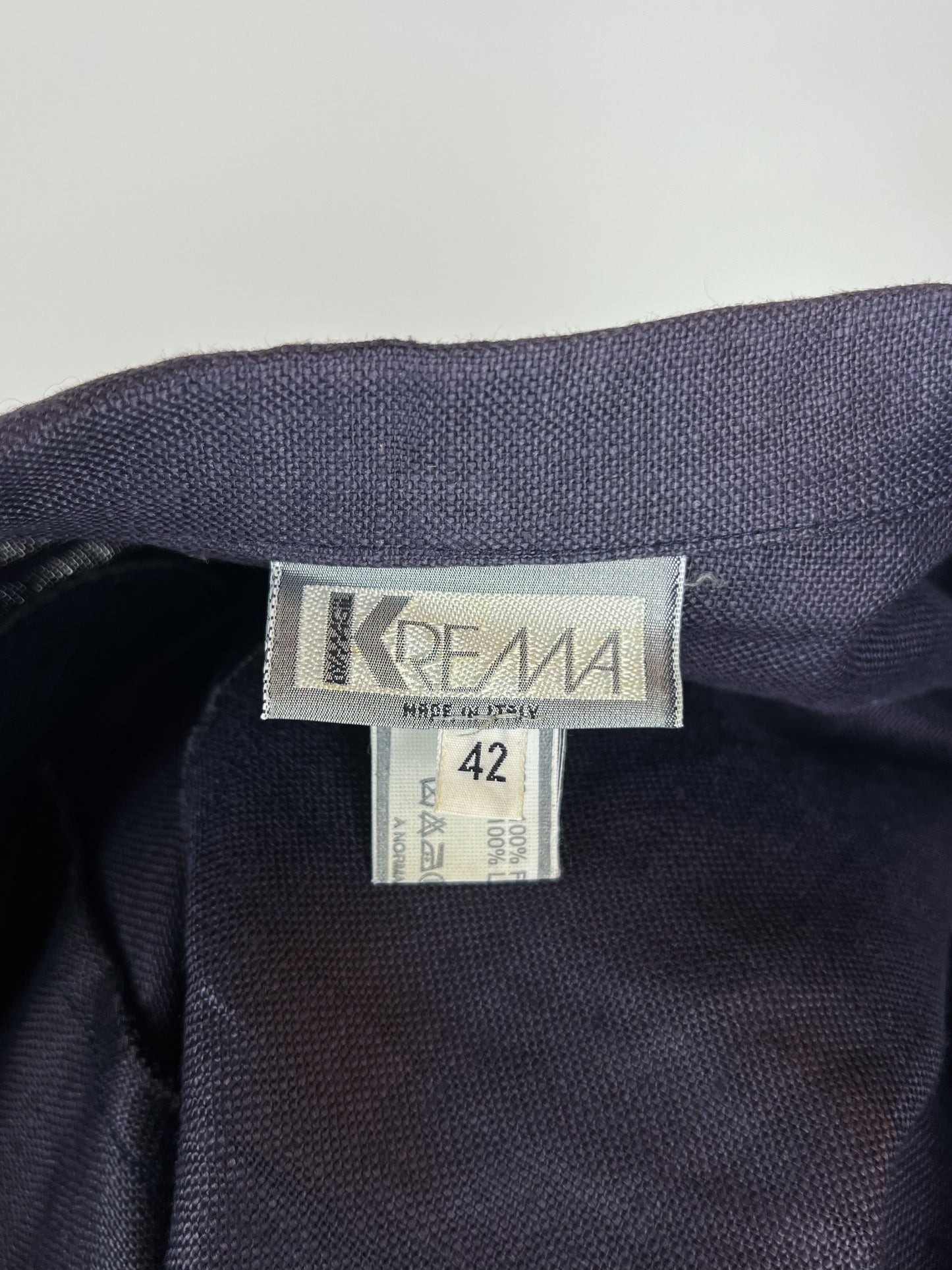 Blazer Krema anni ‘70 in Puro Lino