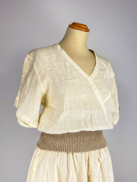 Completo Luciano Soprani in Lino anni '80