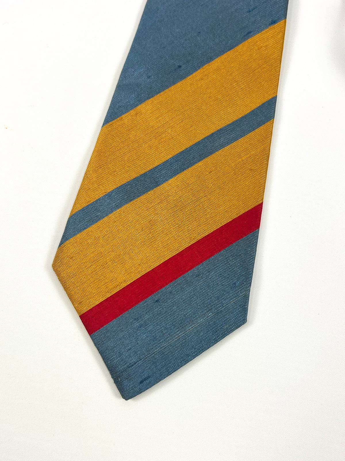 Gianni Versace Striped Shantung Silk Tie