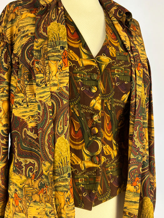 Completo Camicia e Gilet Cacharel anni '80