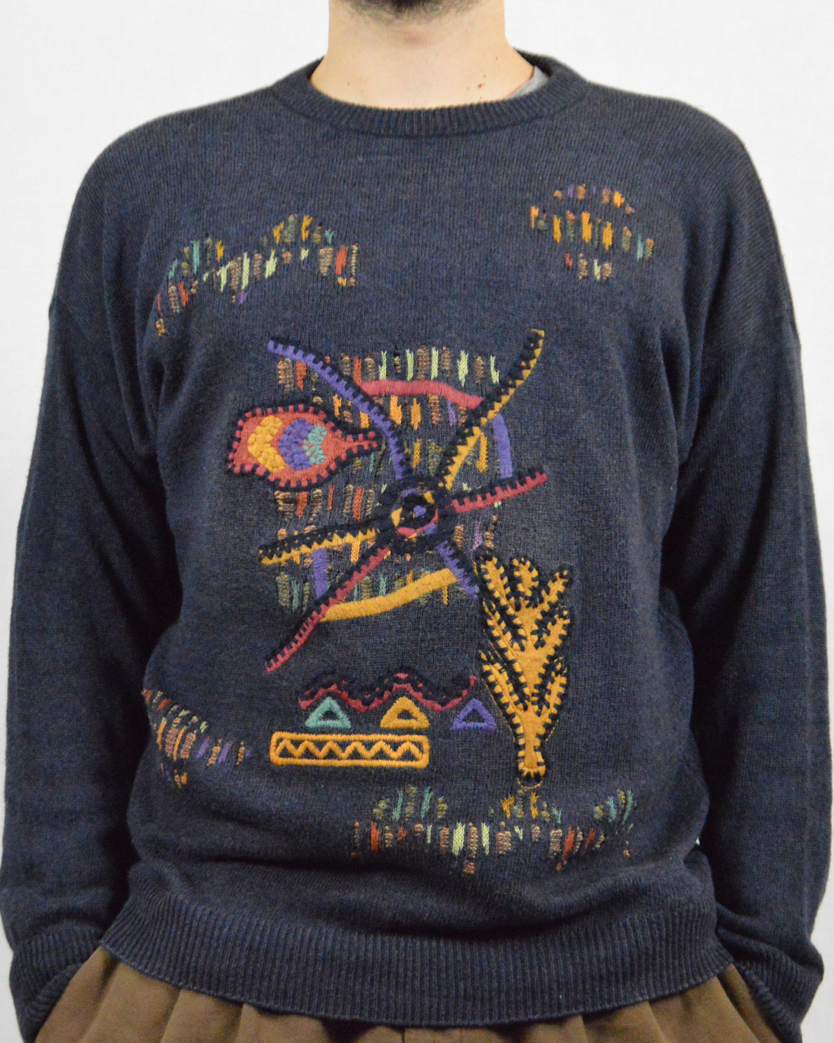 '90s linen and cotton pullover