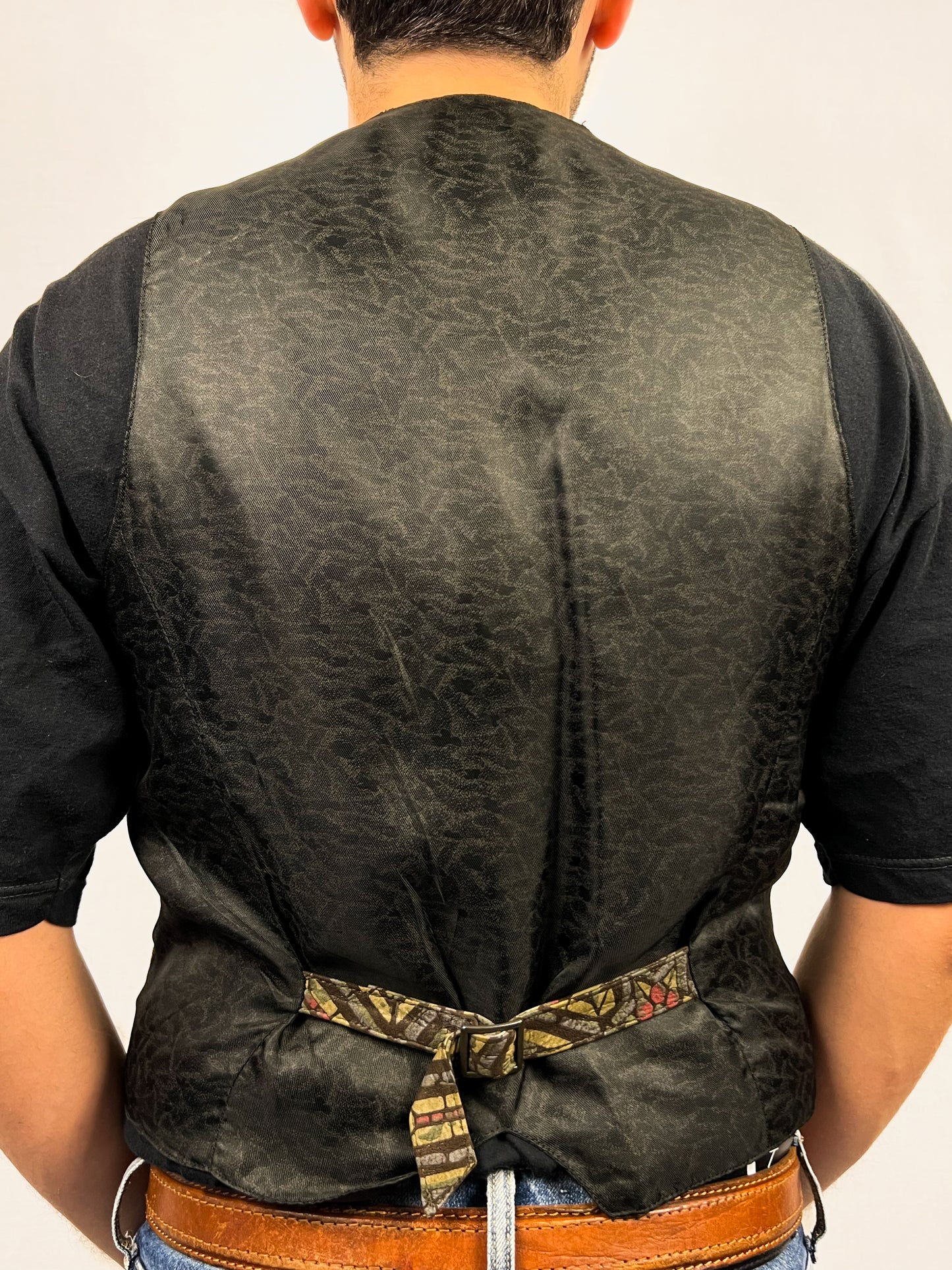 Gilet in Pelle Stampata
