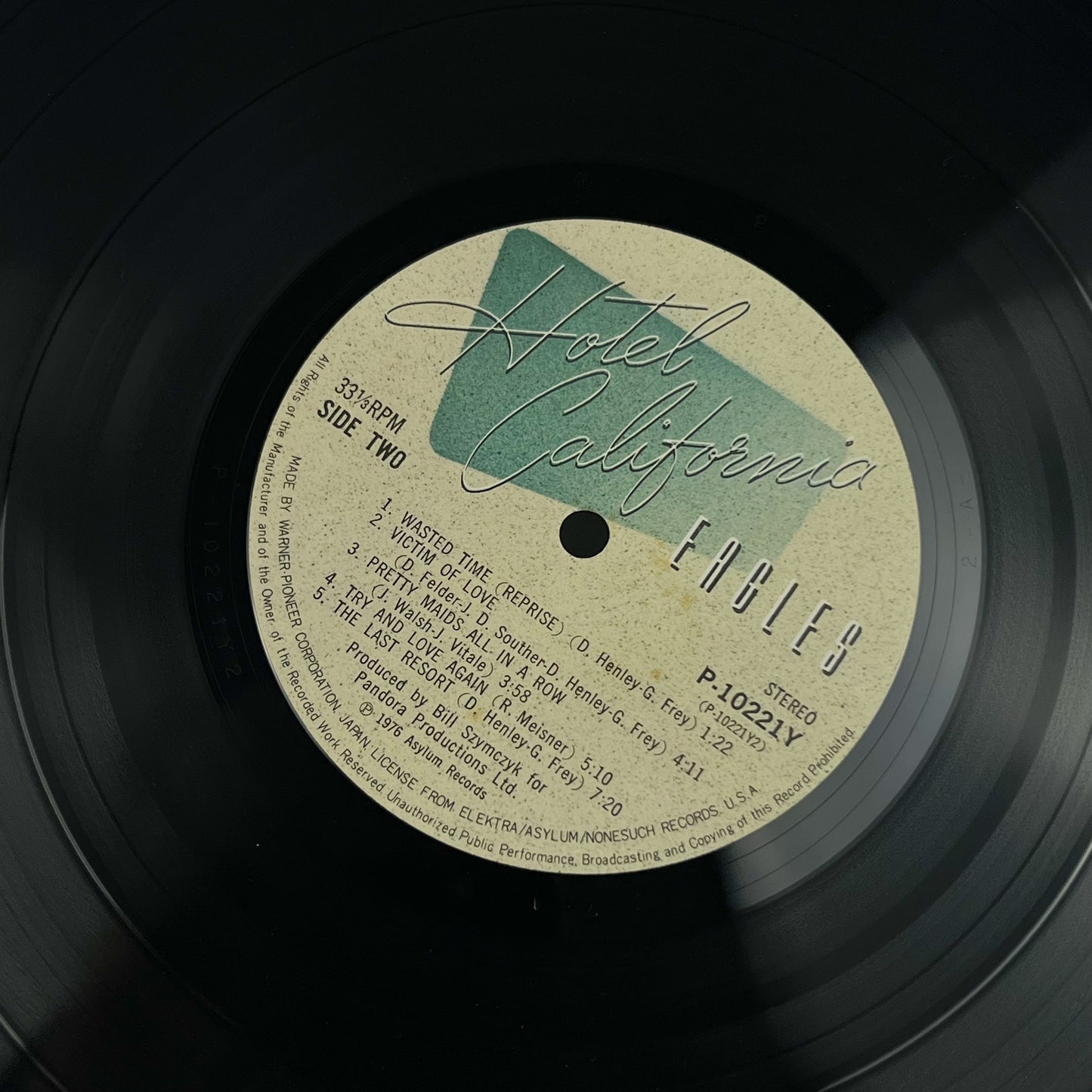 Eagles - Hotel California - 1ª Edizione Giapponese P-10221Y 1976