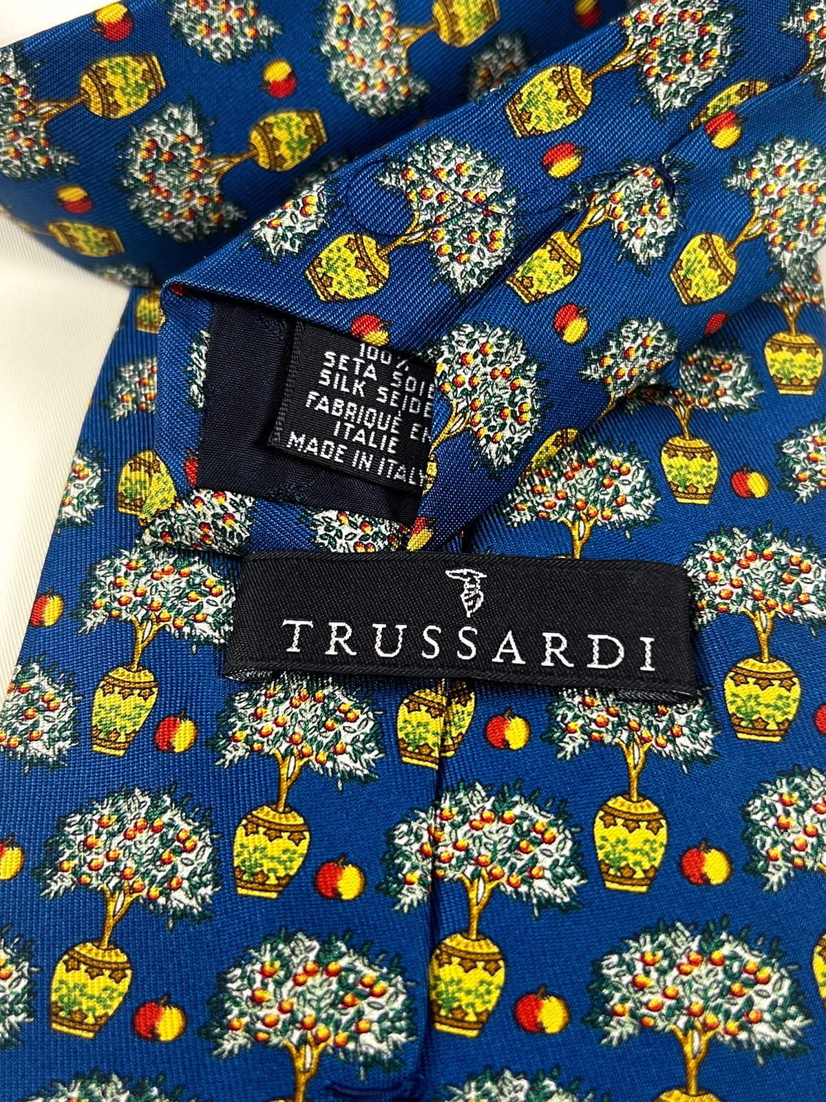 Cravate Trussardi à motif floral