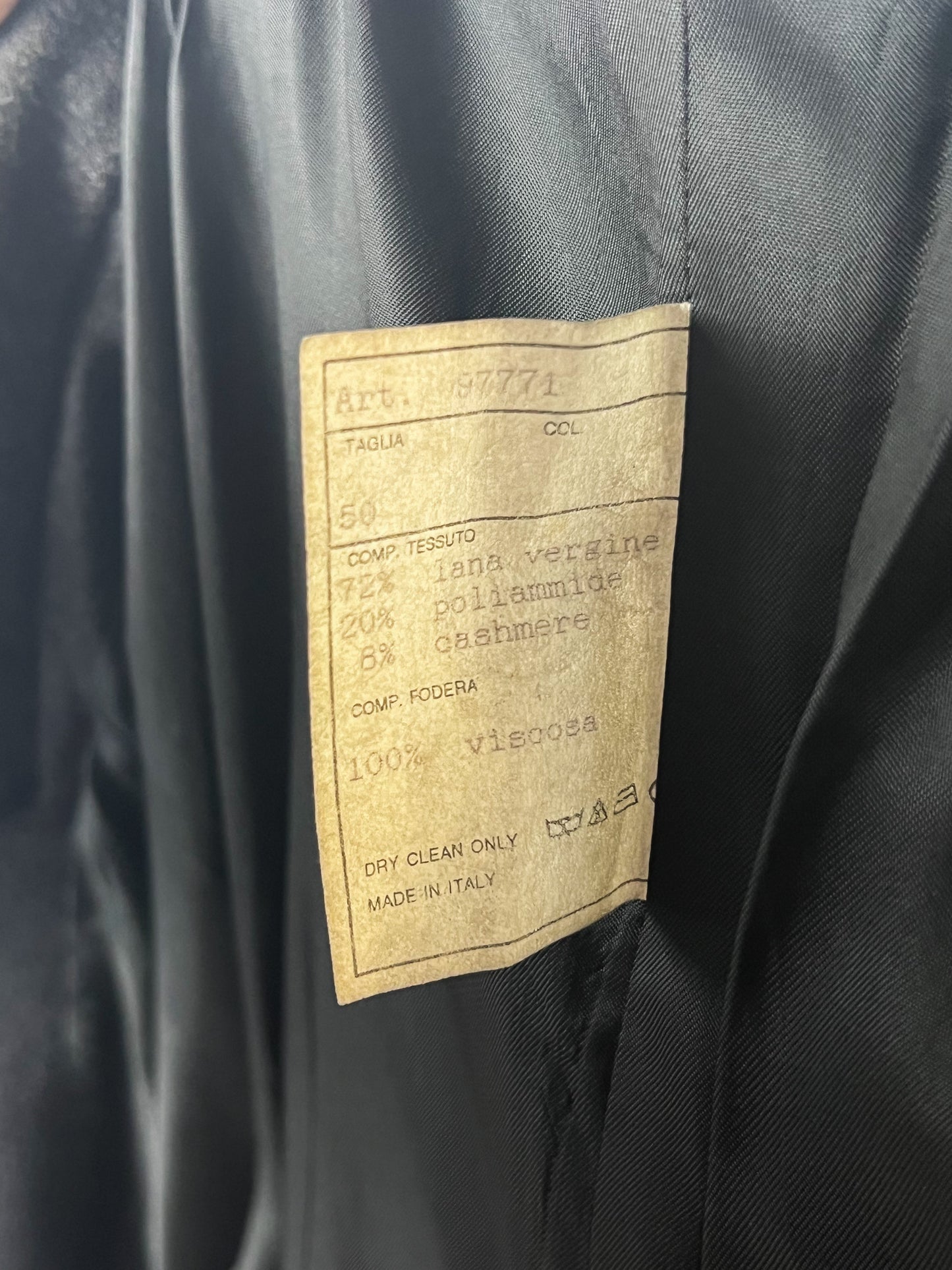 Cappotto Giorgio Veneziani in Misto Cashmere