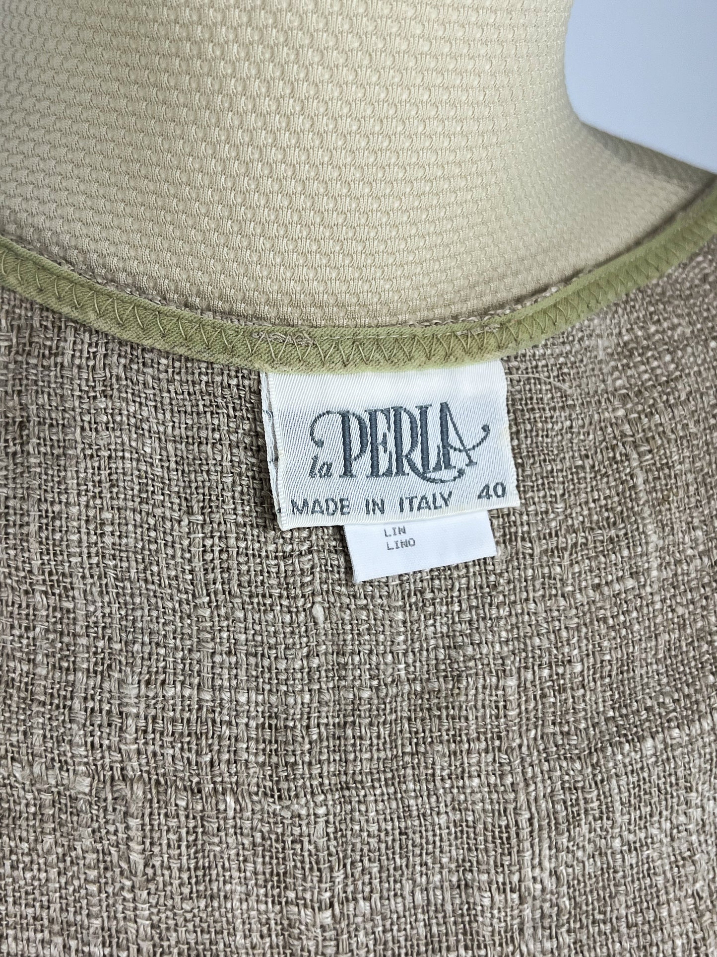 Gilet lungo La Perla in Puro Lino