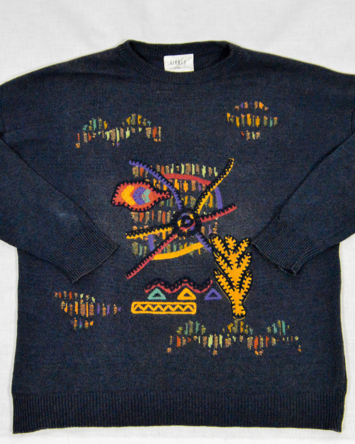'90s linen and cotton pullover