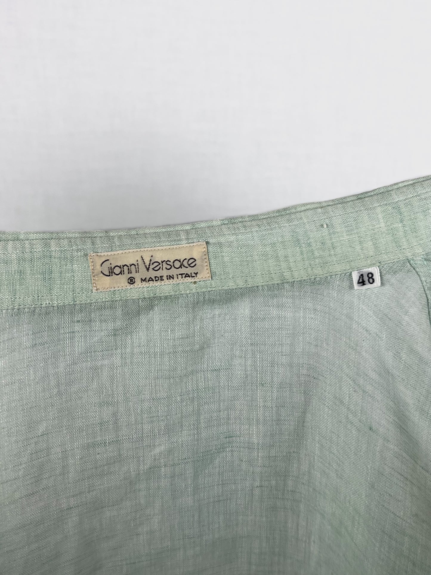 Camicia Estiva Gianni Versace in Lino anni '70