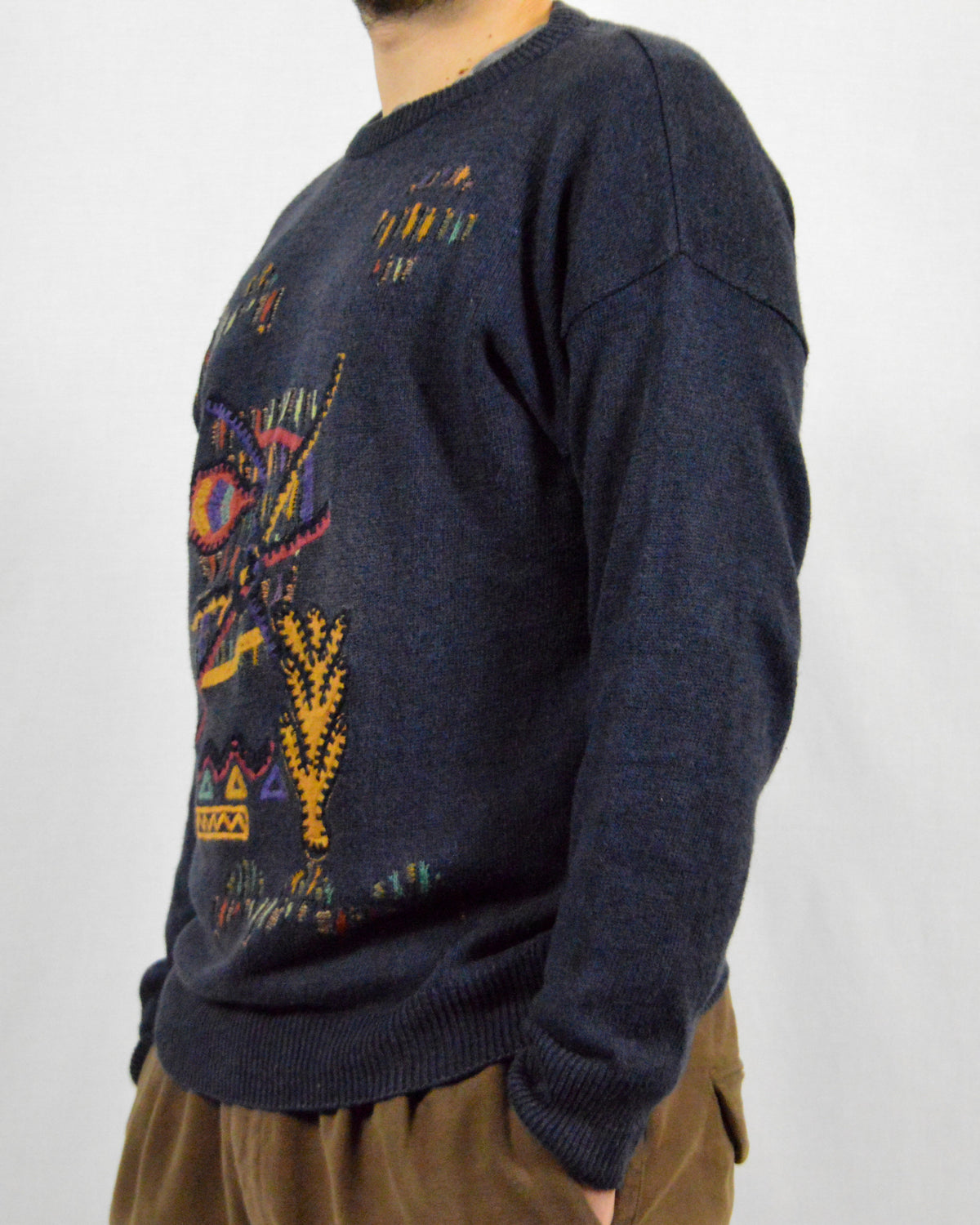 '90s linen and cotton pullover
