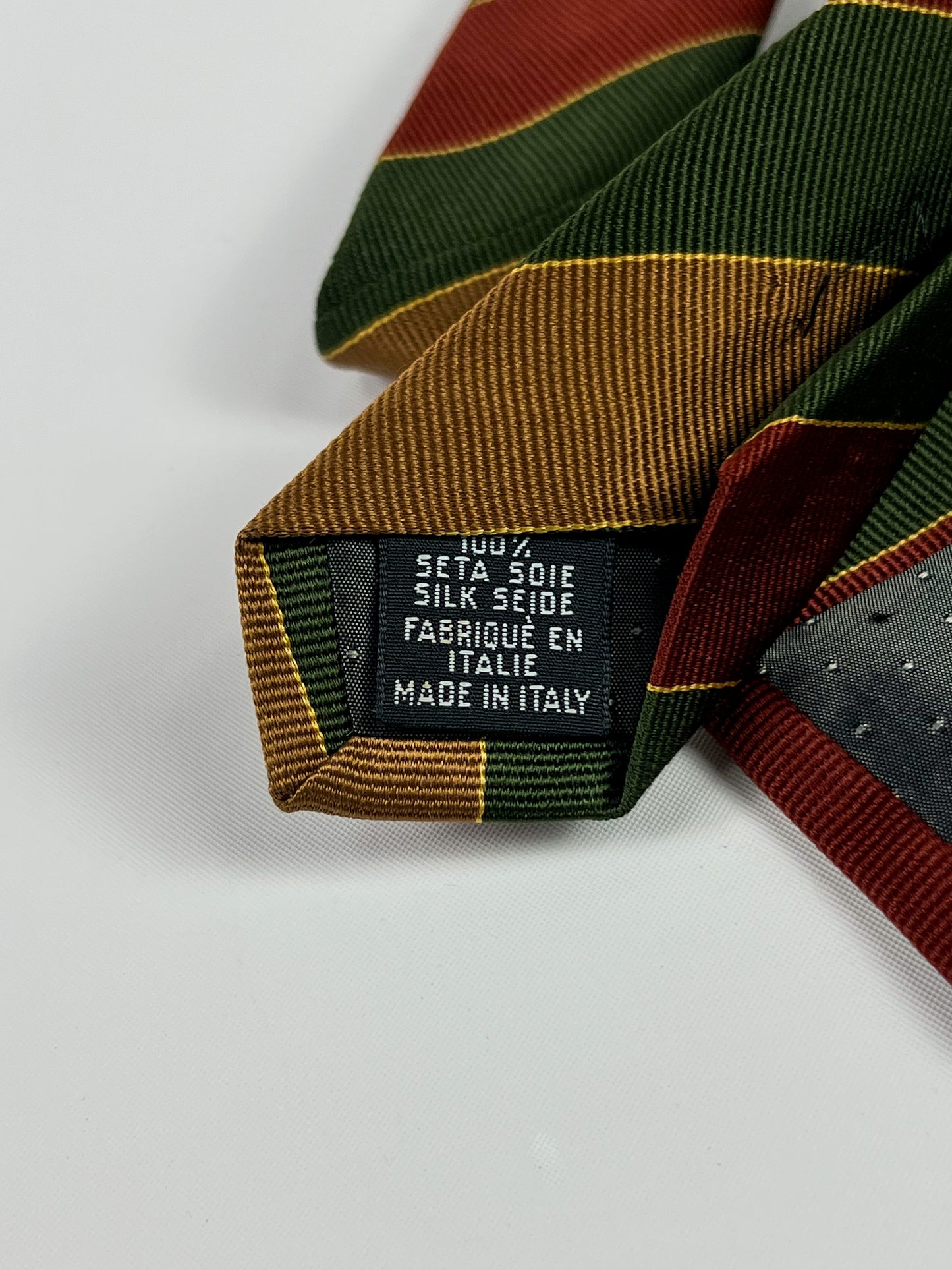 Cravatta vintage Yves Saint Lauren regimental