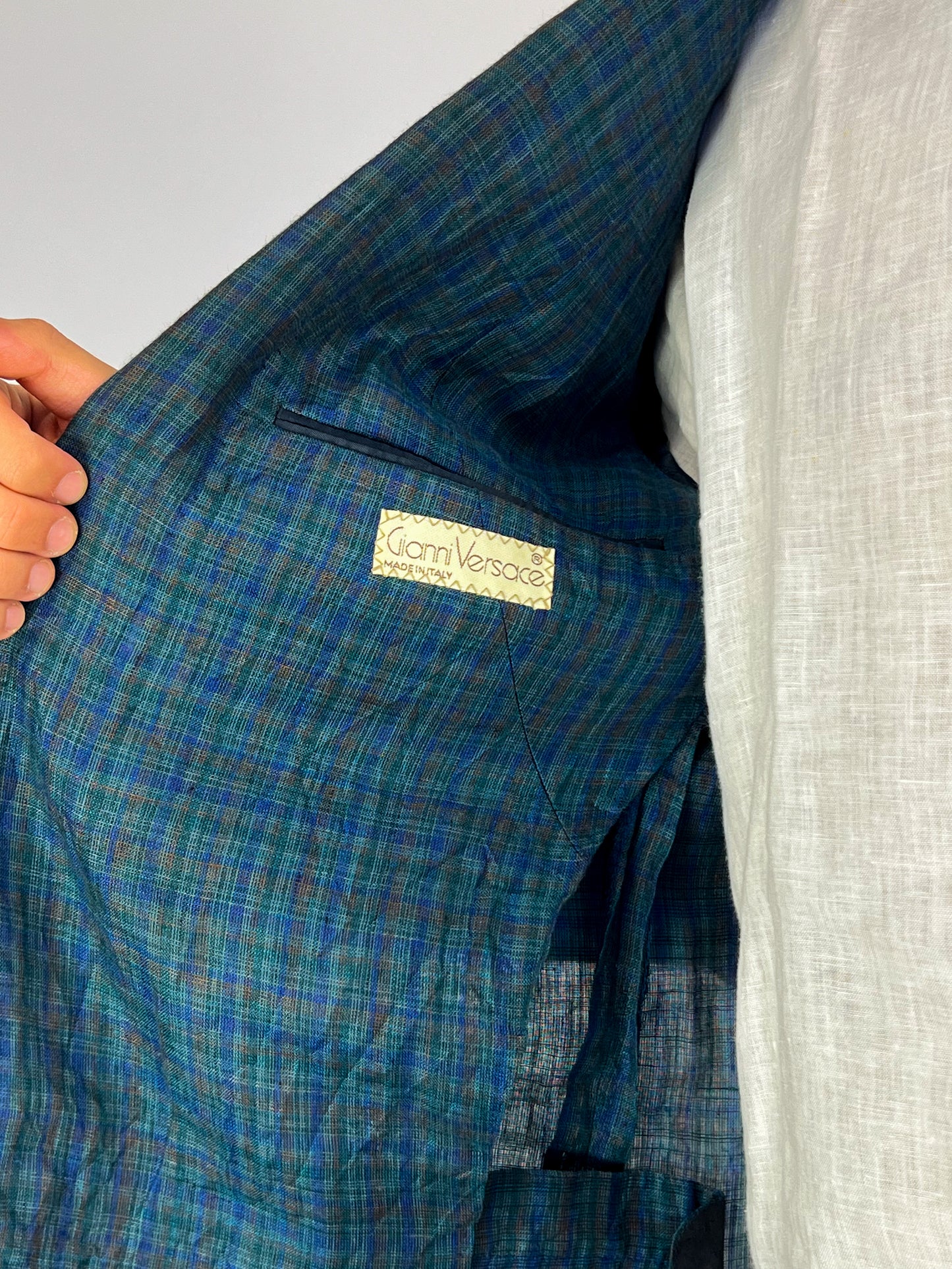Giacca Gianni Versace in Puro Lino anni '80