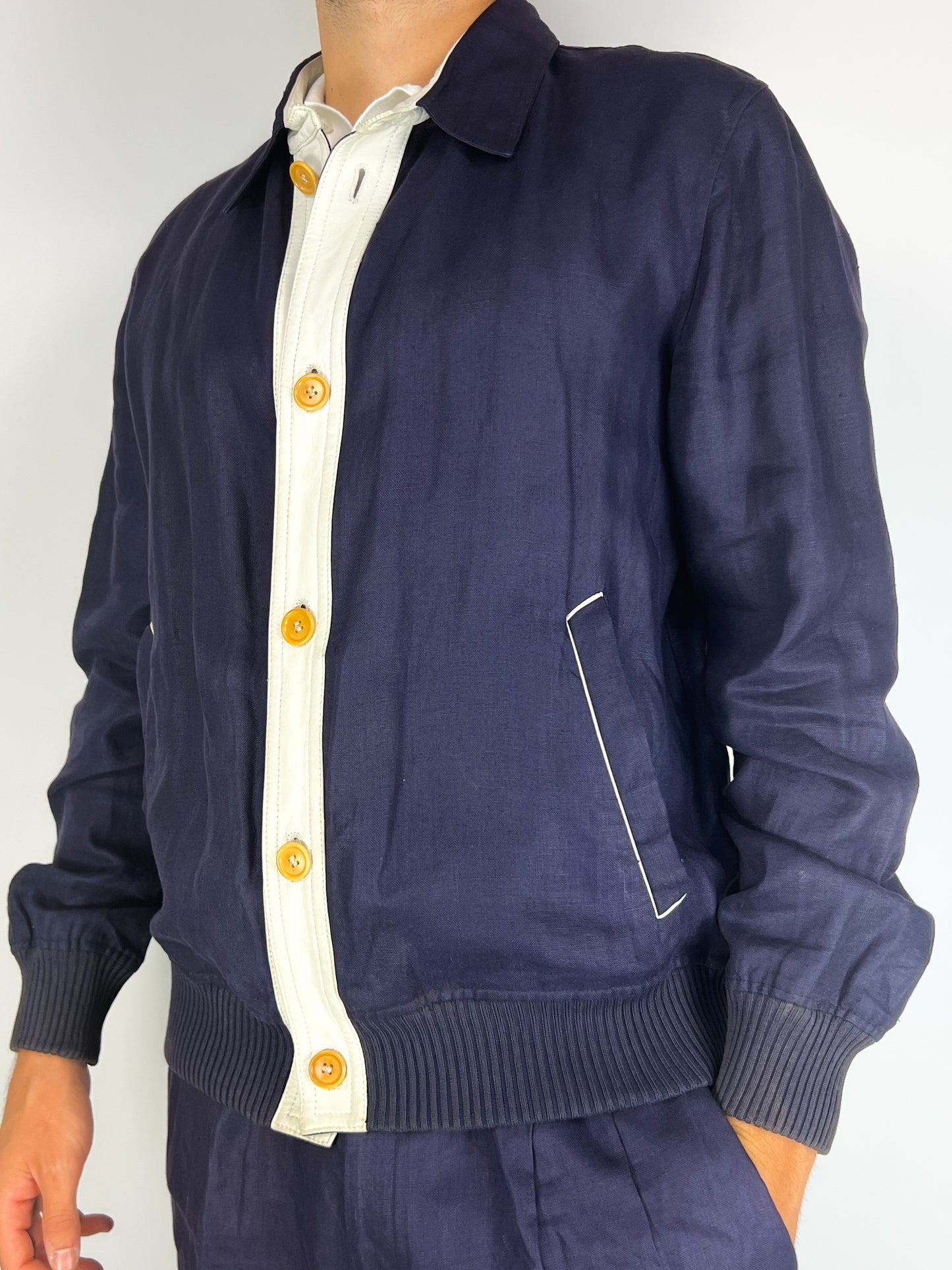 Giacca Schiatti in Lino anni ‘60