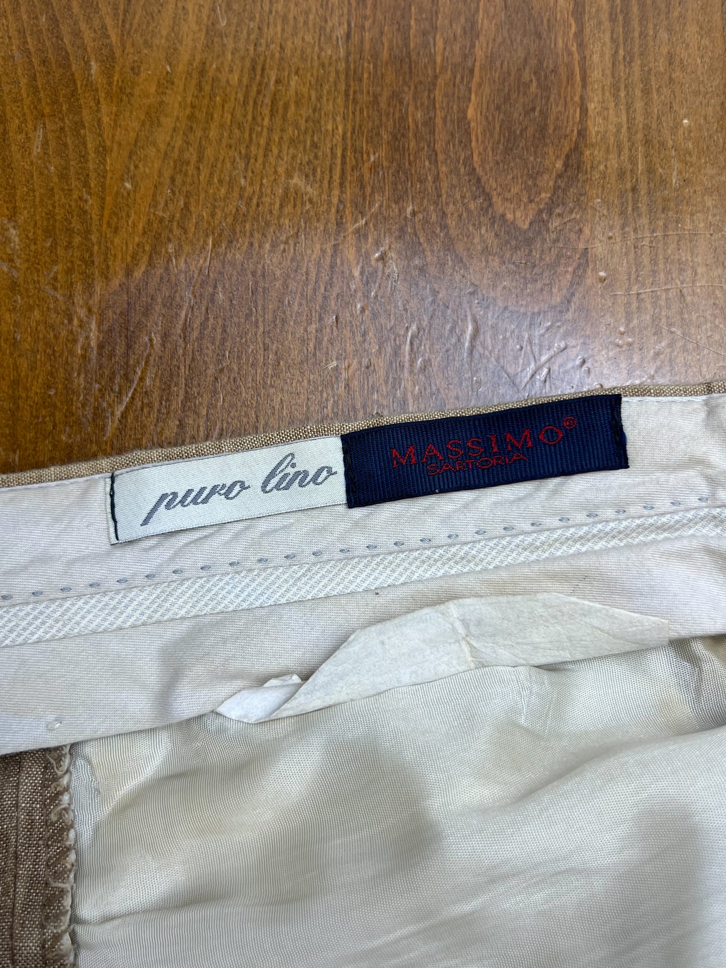 Pantaloni in Puro Lino Massimo Sartoria