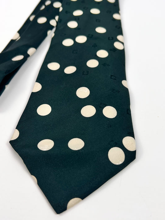 Cravate vintage à motif billard des années 1970