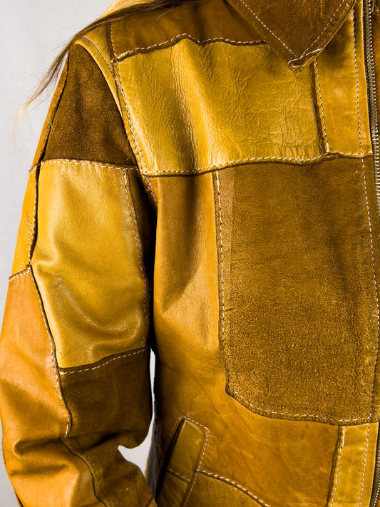 Giacca Bruno Magli in Pelle Patchwork