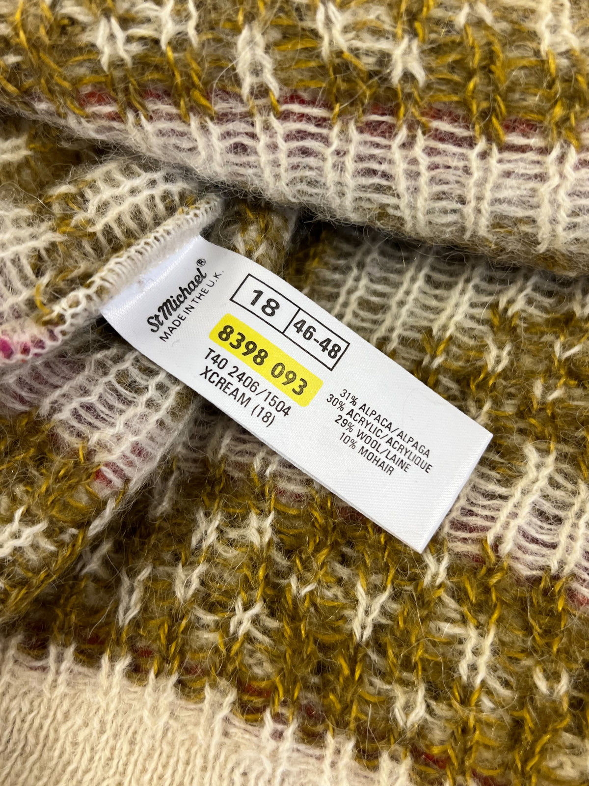 Maglione Vintage Made in the UK - Lana, Alpaca e Mohair