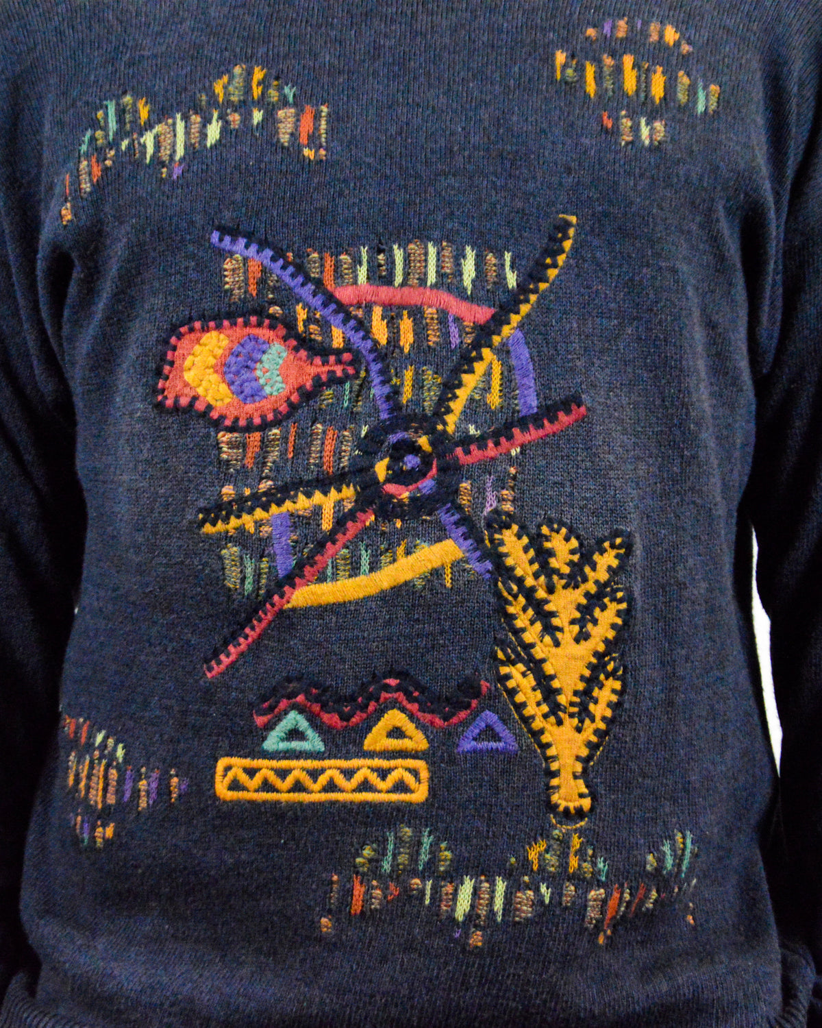 '90s linen and cotton pullover