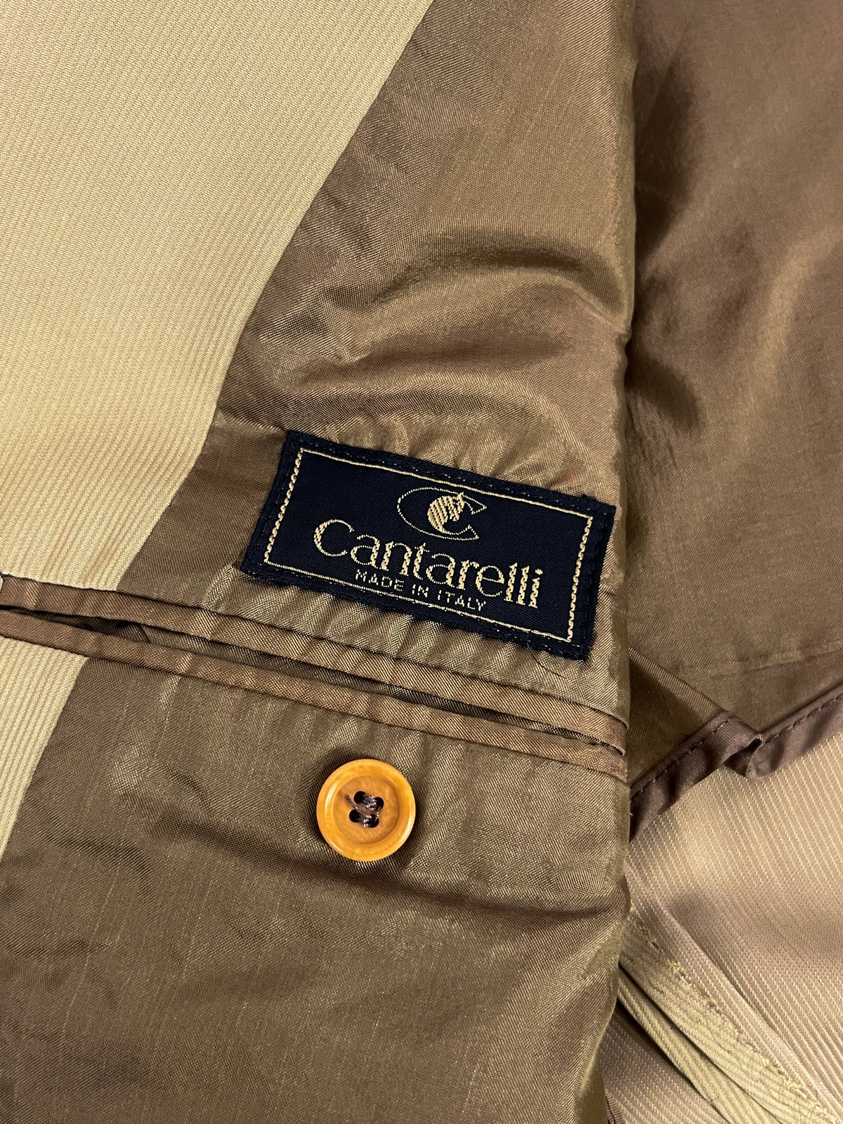 Costume Cantarelli vintage en soie mélangée