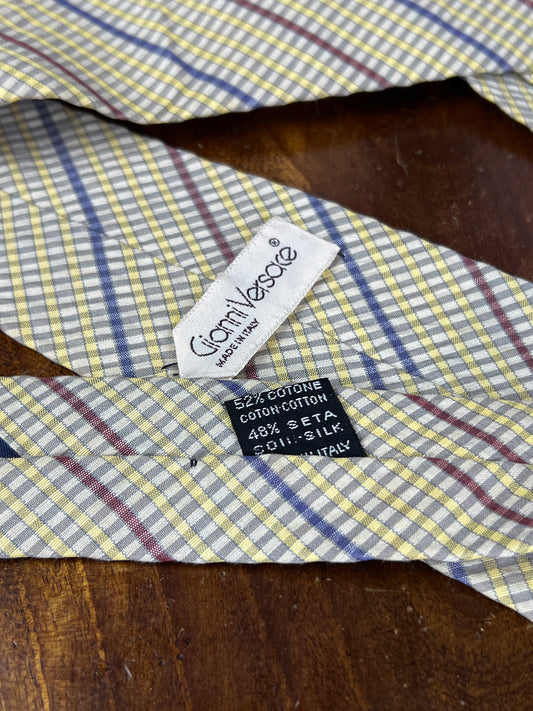 Cravate rayée vintage Gianni Versace