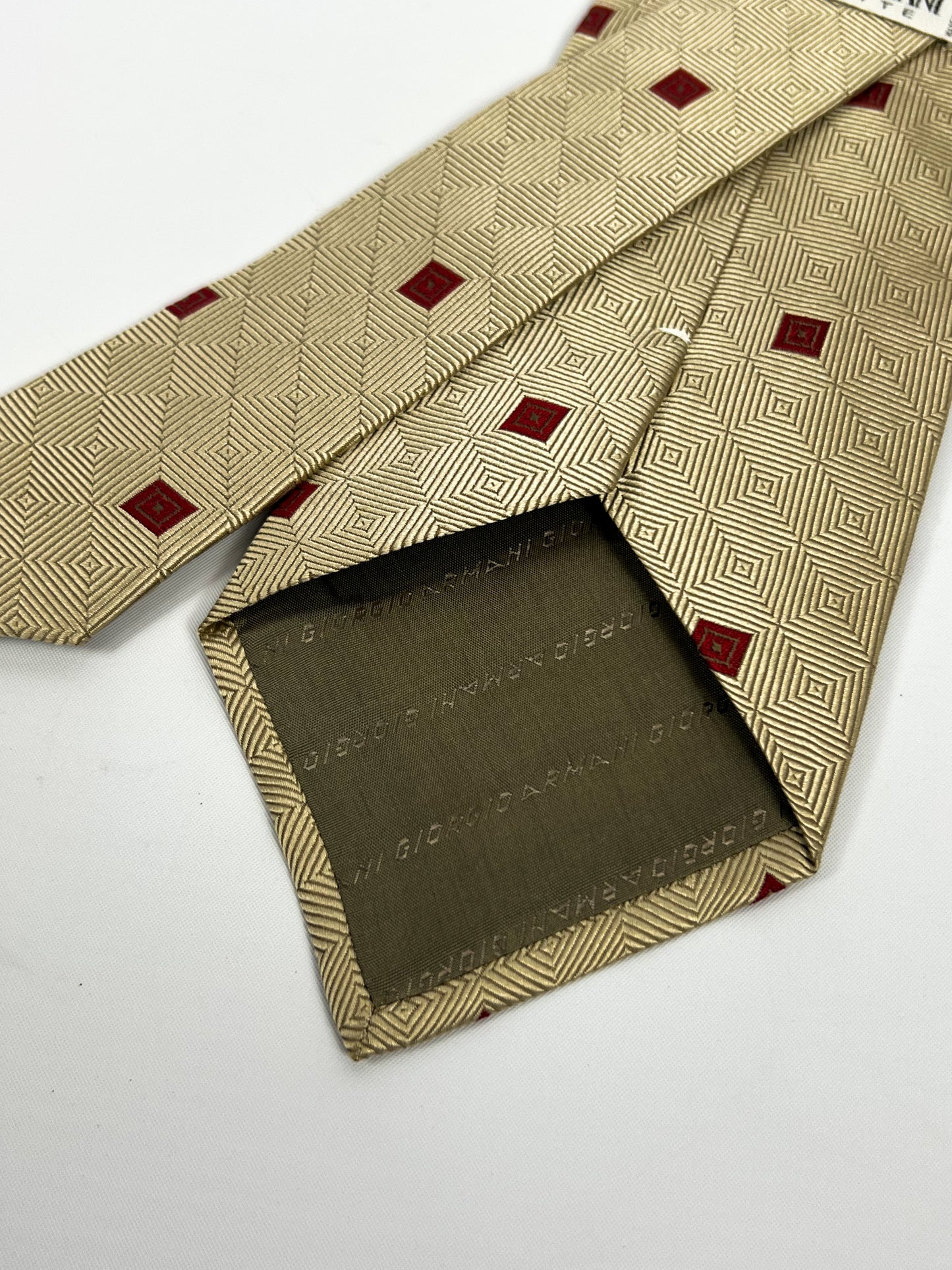 Cravatta vintage Giorgio Armani fantasia quadri