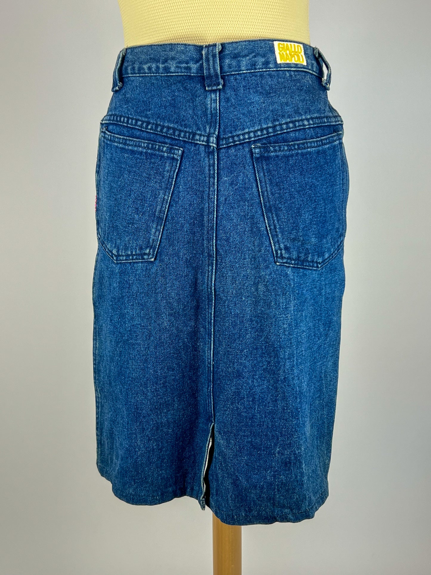 Gonna di Jeans Giallo Napoli anni ‘80