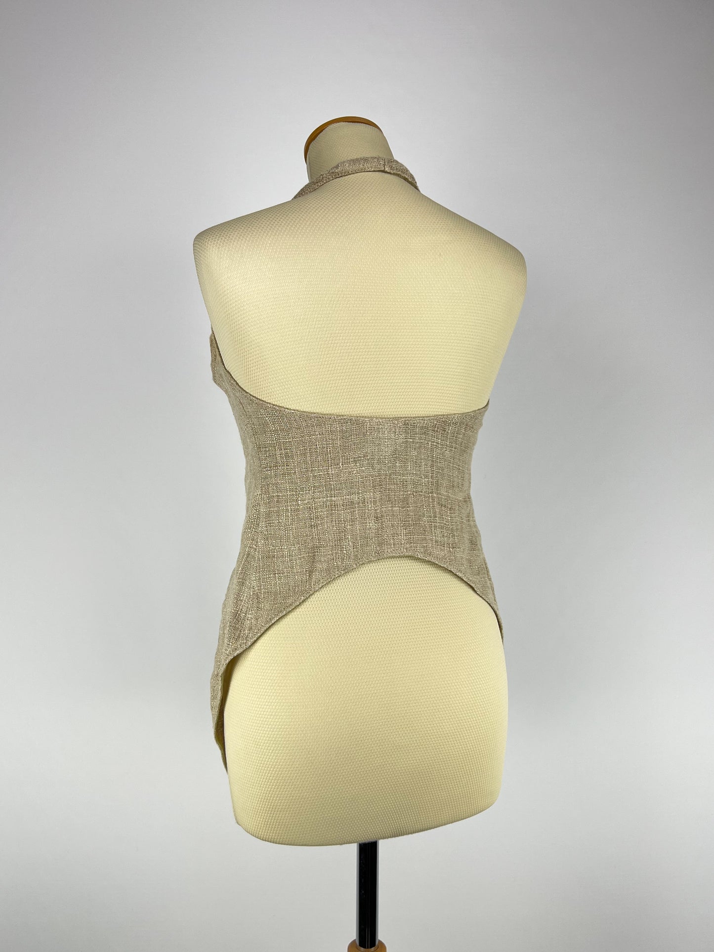 Gilet lungo La Perla in Puro Lino