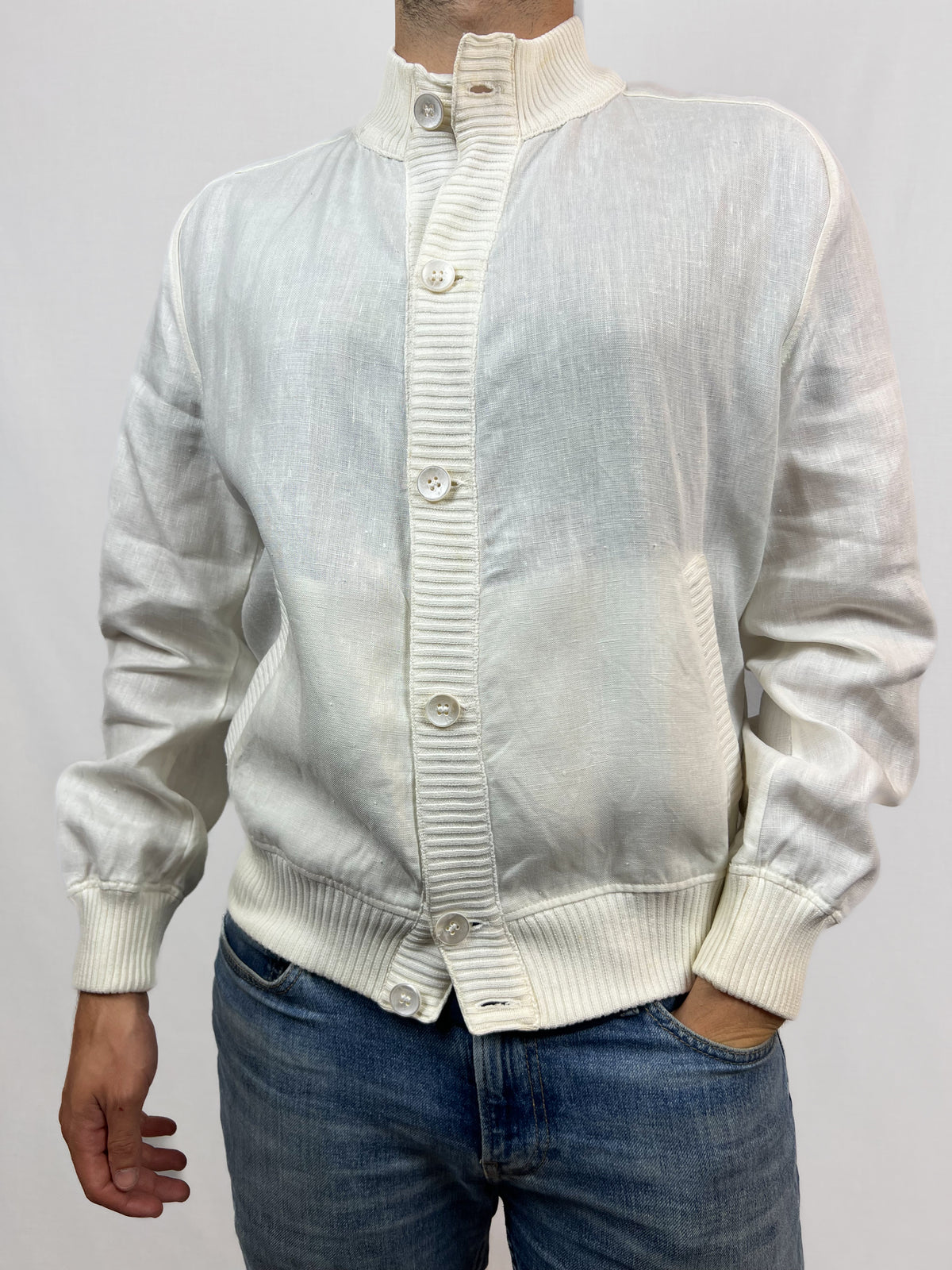 Veste en lin Schiatti des années 60