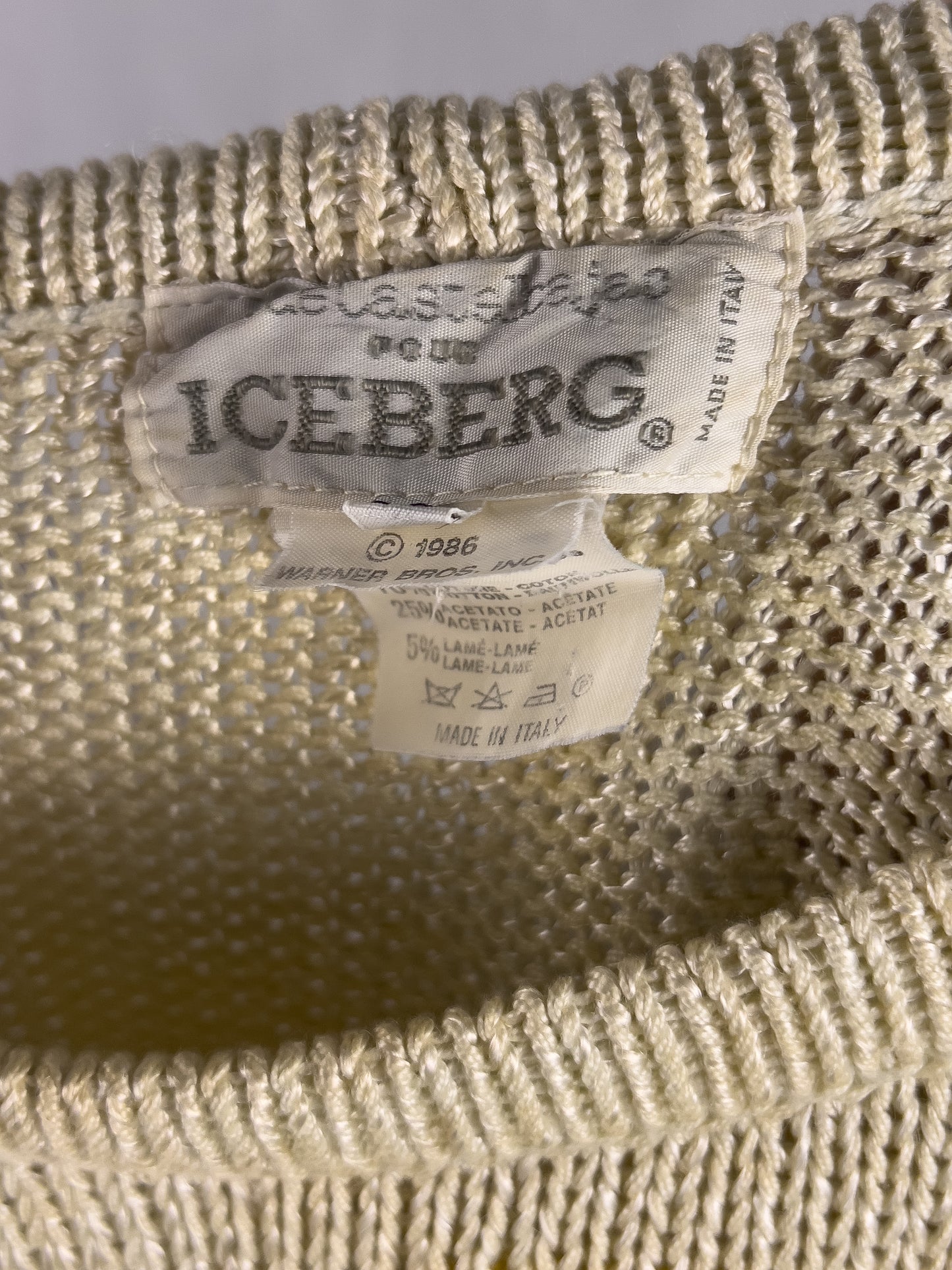 Maglione Iceberg x Jc de Castelbajac 1989