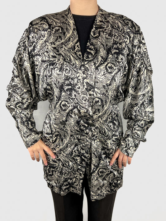 Blusa con Sciarpa Genny by Gianni Versace in Pura Seta