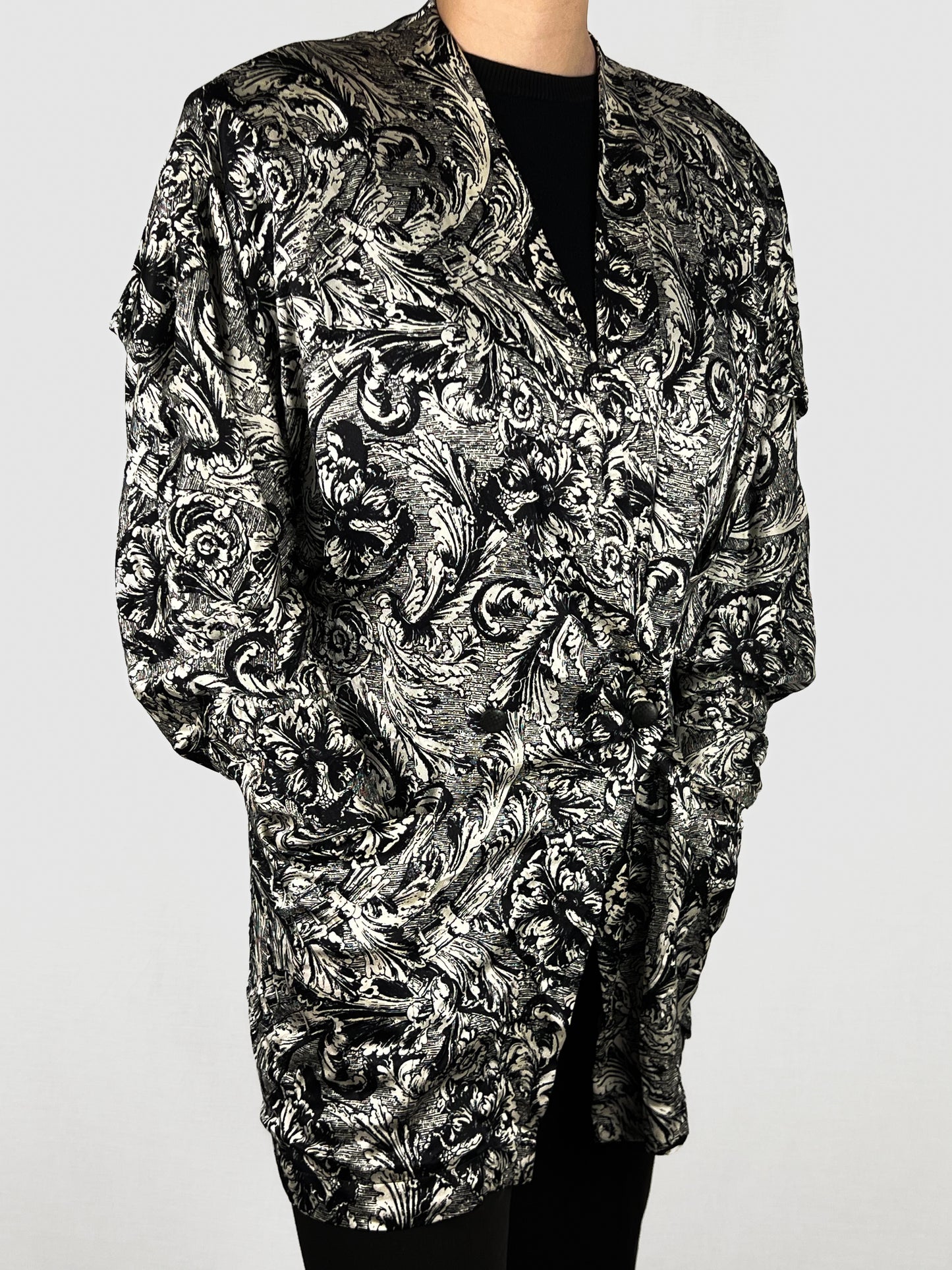 Blusa con Sciarpa Genny by Gianni Versace in Pura Seta