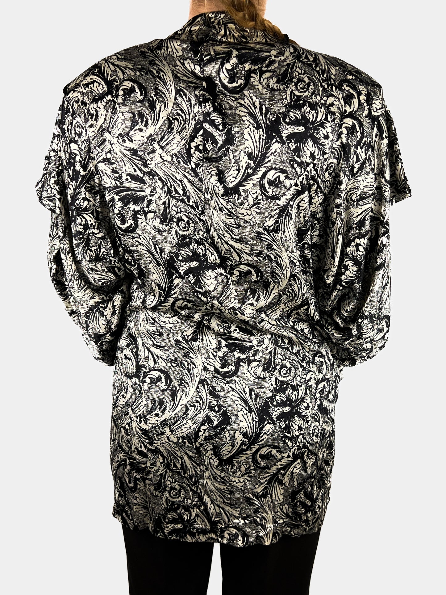 Blusa con Sciarpa Genny by Gianni Versace in Pura Seta