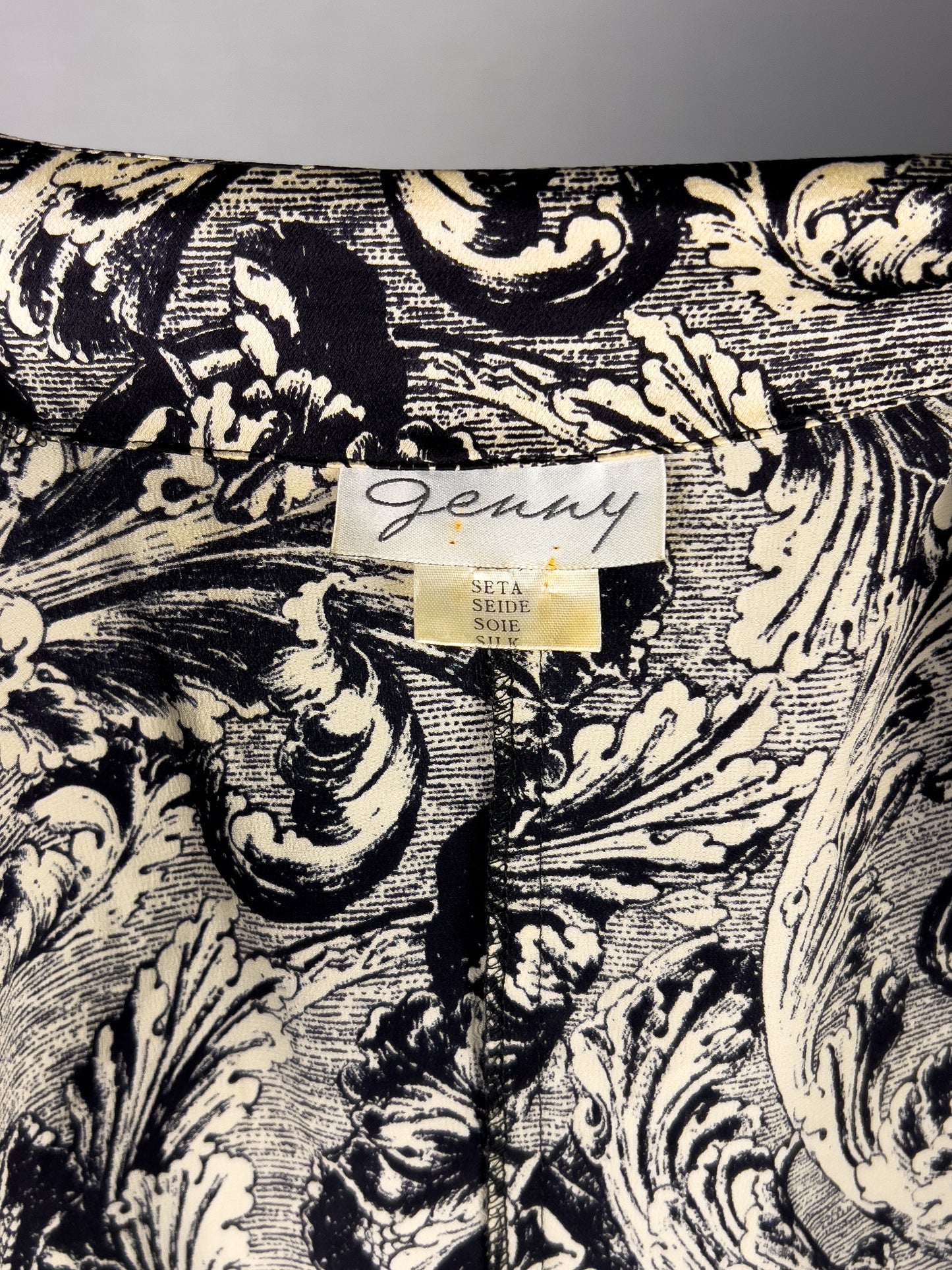 Blusa con Sciarpa Genny by Gianni Versace in Pura Seta