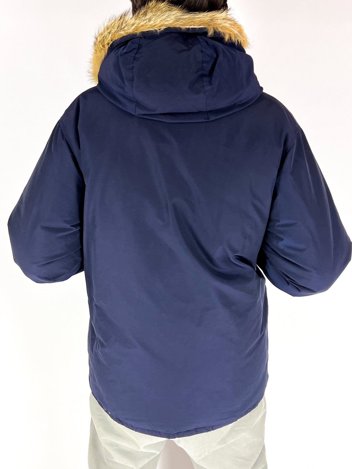 Parka Woolrich fabriqué aux États-Unis dans les années 80 - Fourrure de coyote et broche