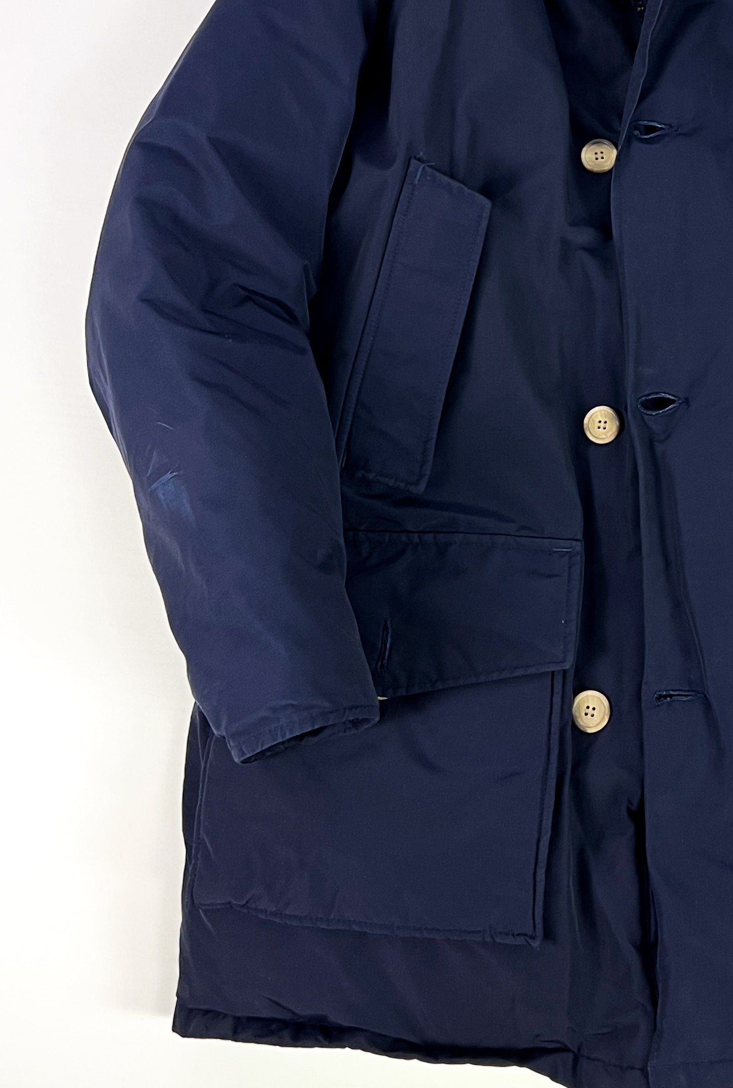 Parka Woolrich Made in USA anni '80 - Pelliccia di Coyote e Spilla