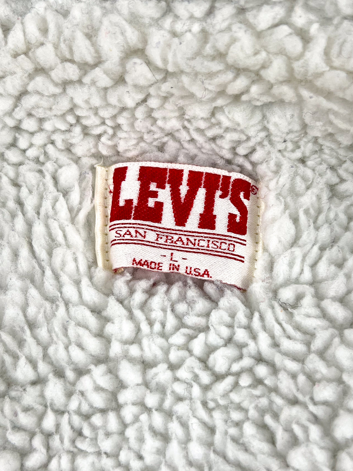 Levi's Sherpa Jacket Made in USA 1987 - L