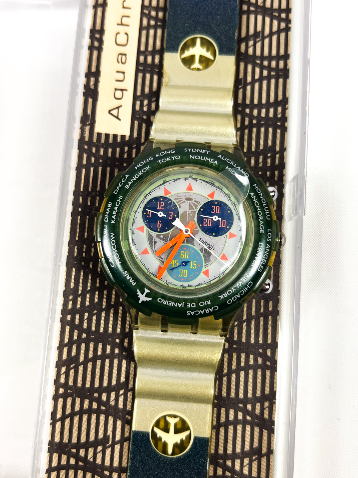 Swatch Aqua Chrono « Happy Landing » SBK109 1995