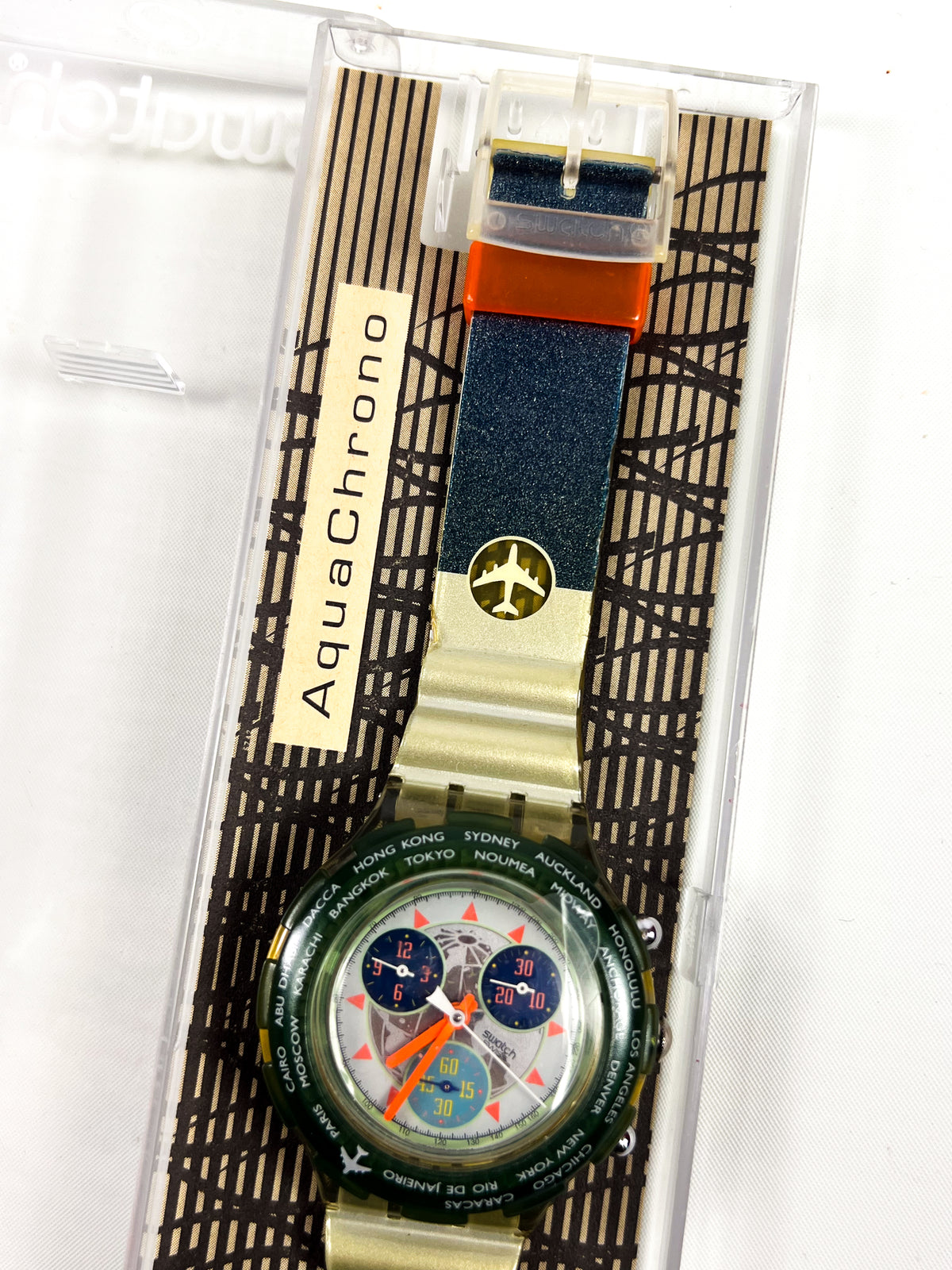 Swatch Aqua Chrono « Happy Landing » SBK109 1995