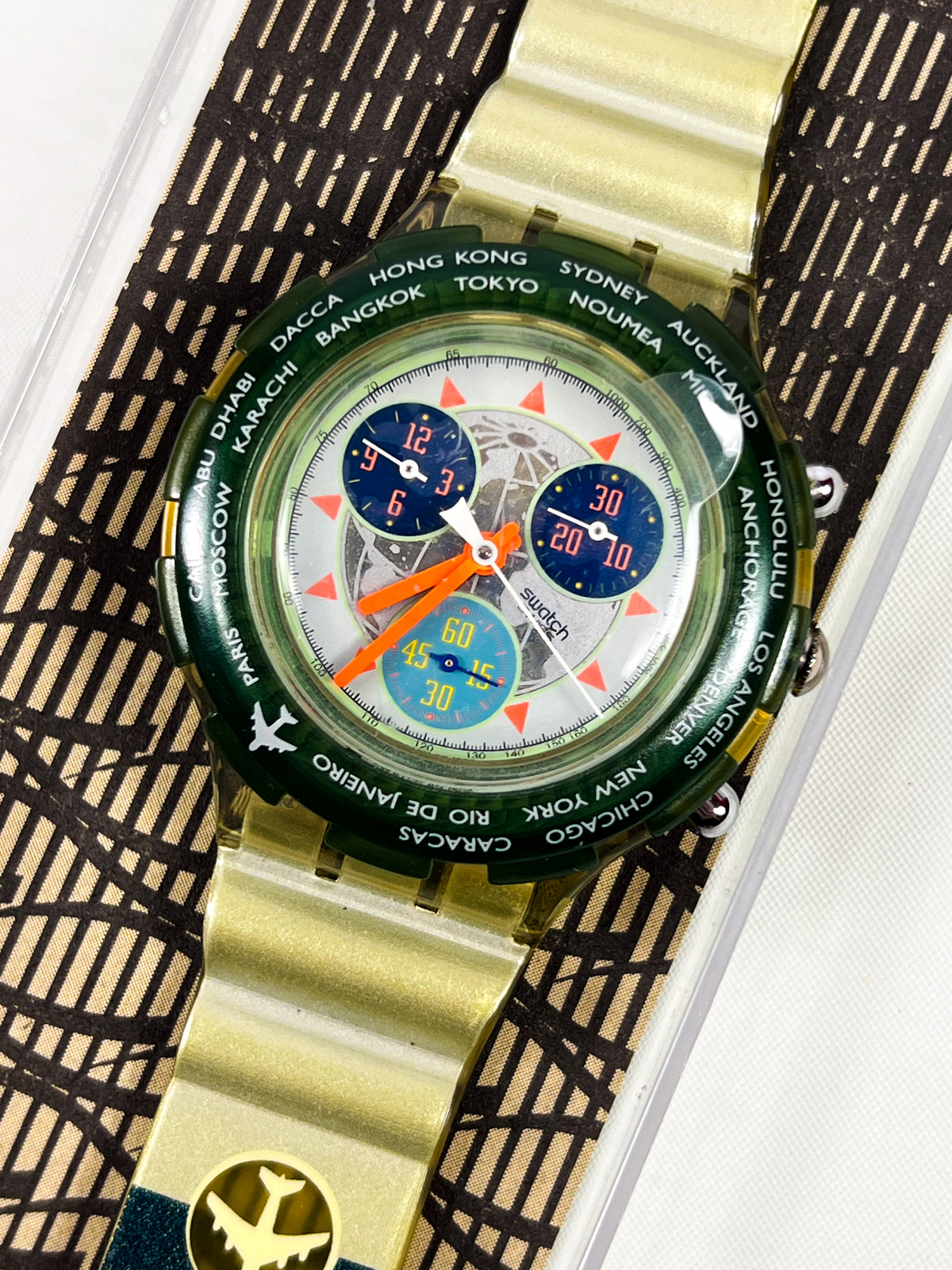 Swatch Aqua Chrono « Happy Landing » SBK109 1995