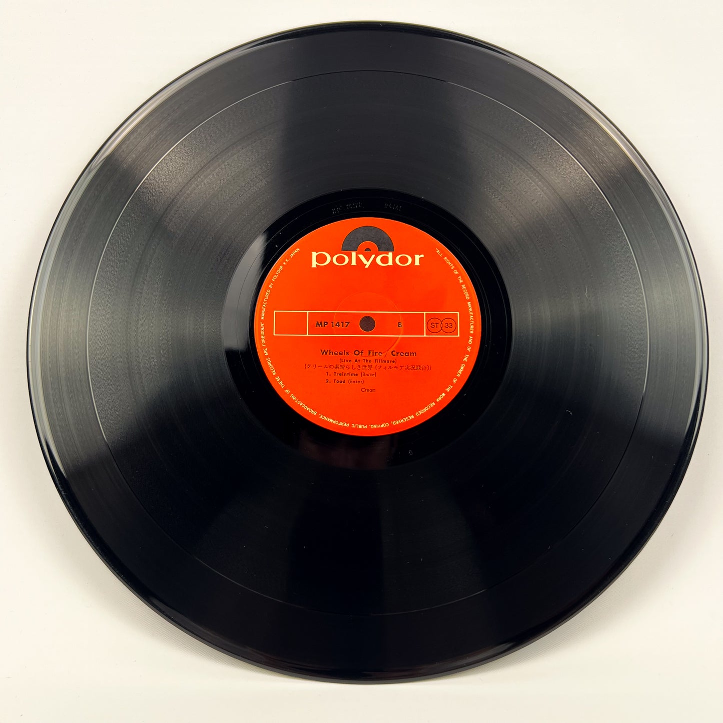 CREAM – Wheels of Fire (Live at the Fillmore) – 1ª Edizione Giapponese Polydor SMP-1417 1969