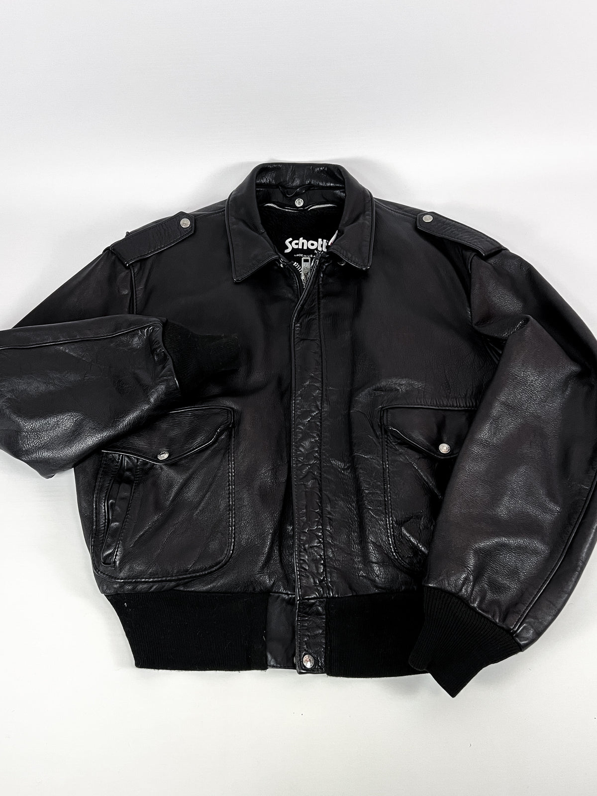 Blouson Bomber Schott 684SM Fabriqué aux États-Unis