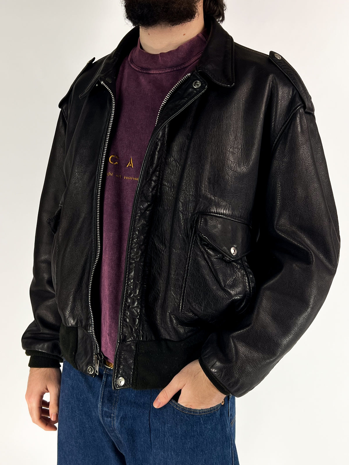 Blouson Bomber Schott 684SM Fabriqué aux États-Unis