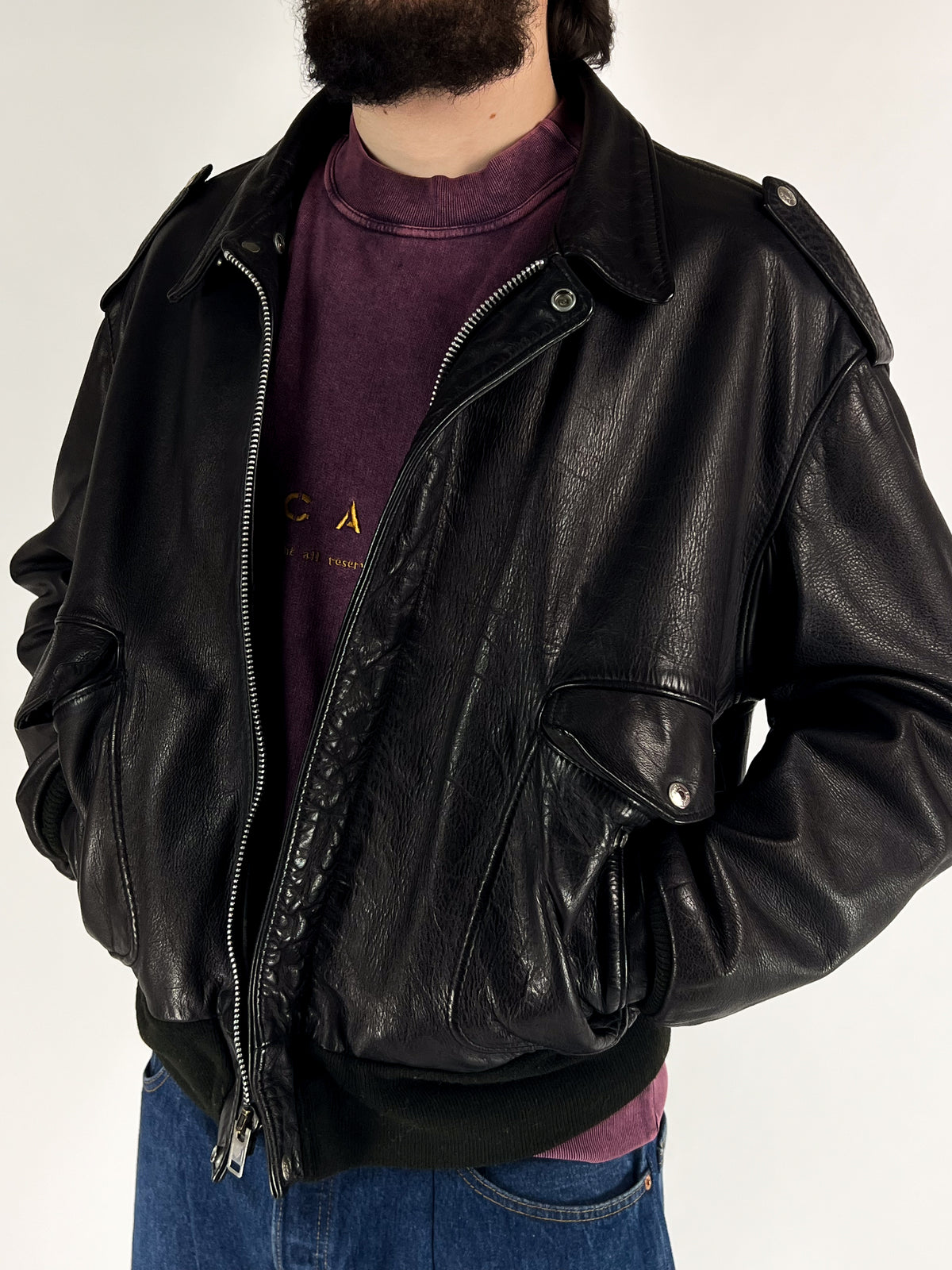 Blouson Bomber Schott 684SM Fabriqué aux États-Unis