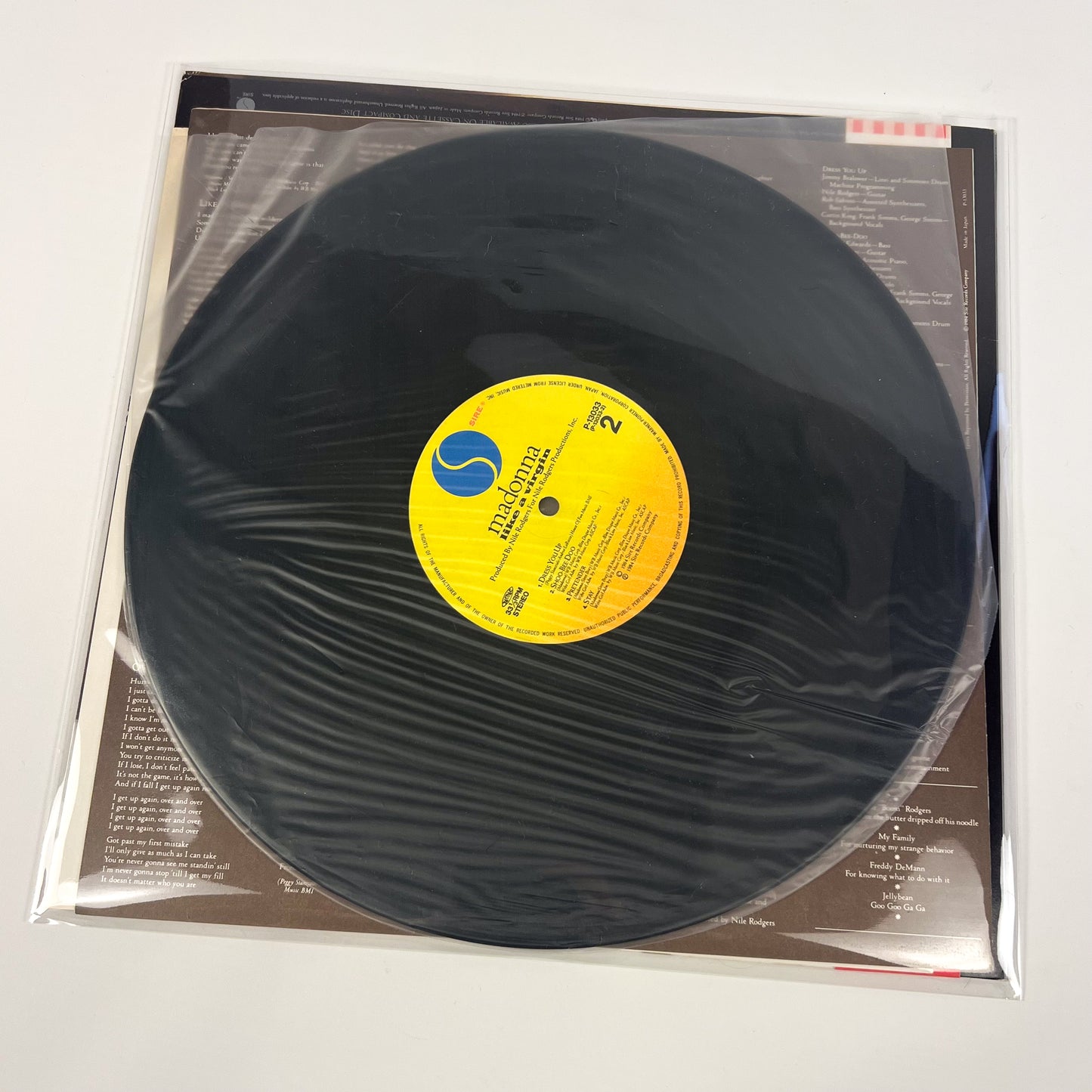 MADONNA – Like a Virgin 1ª Edizione Giapponese – Warner Pioneer P-13033 1984