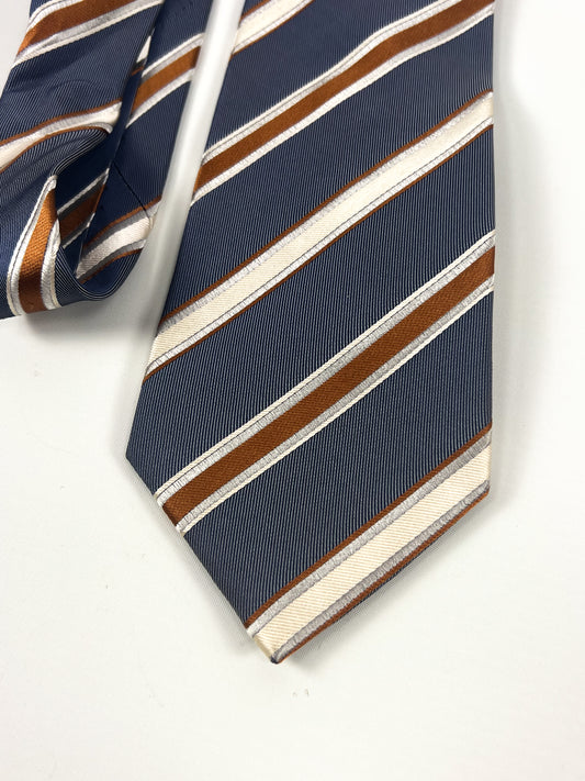 Cravatta vintage Muschio & Miele Regimental anni '70